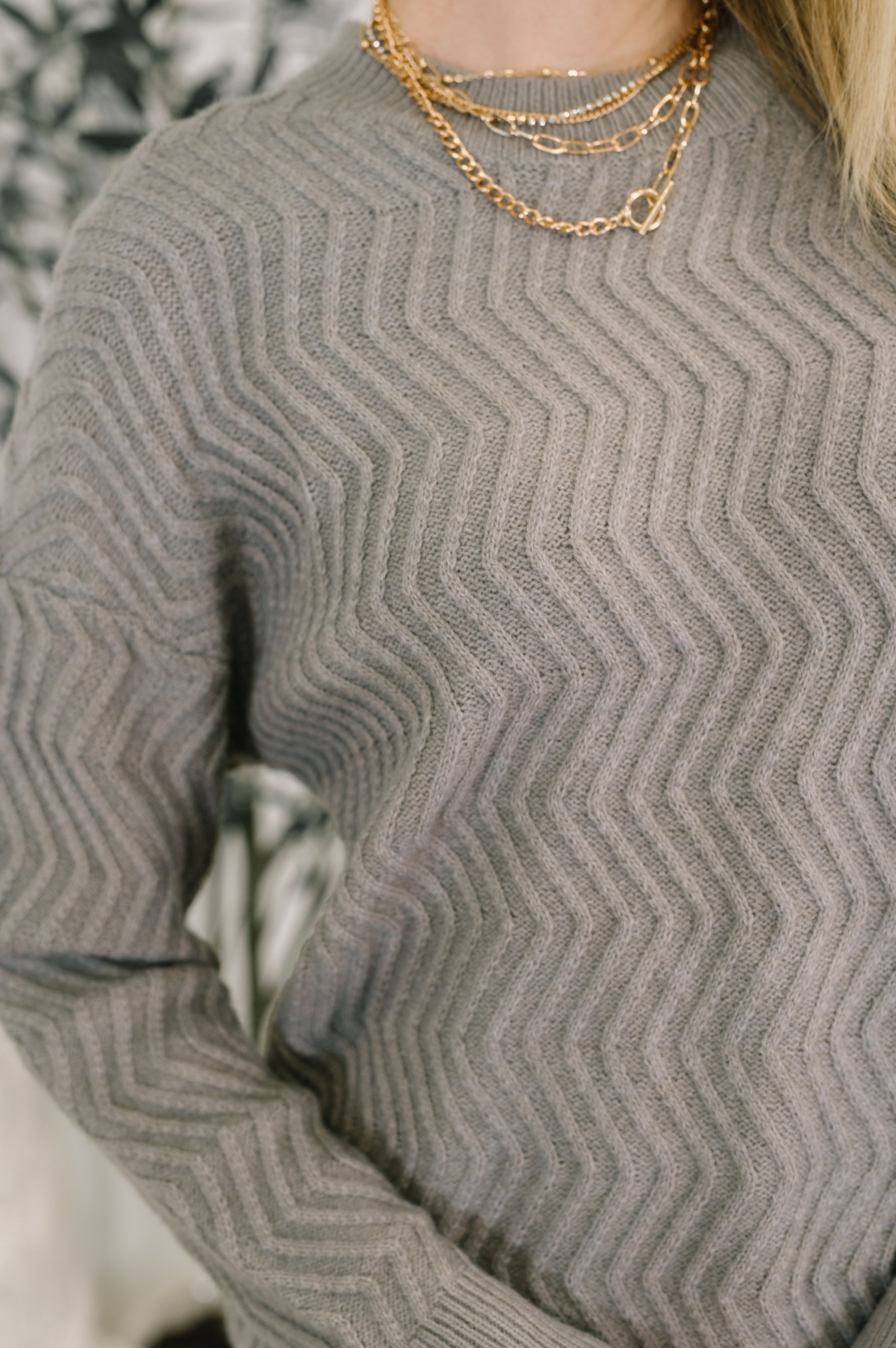 Rush of Joy Textured Long Sleeve Top-Womens-Stay Foxy Boutique, Florissant, Missouri