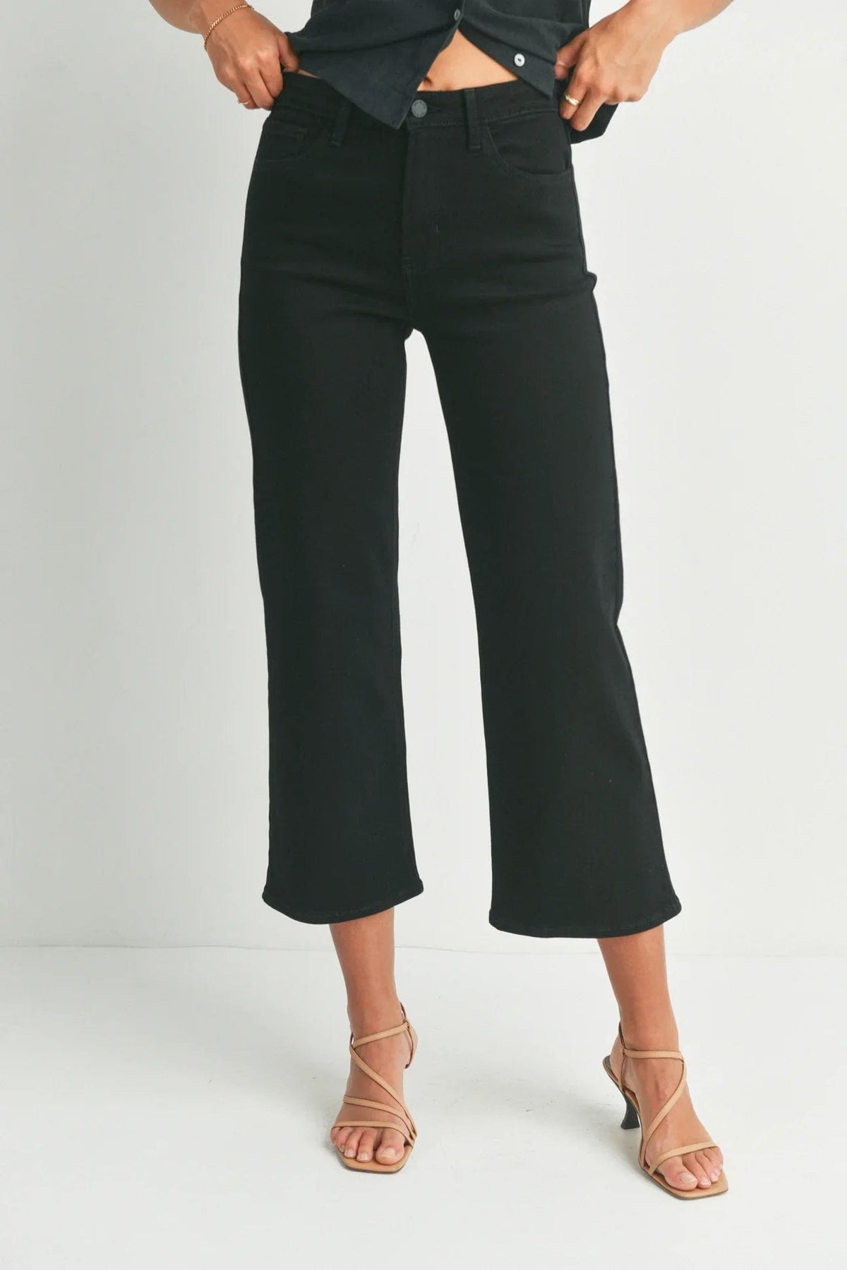 PREORDER: High Rise Wide Leg Jeans in Three Colors-Womens-Stay Foxy Boutique, Florissant, Missouri