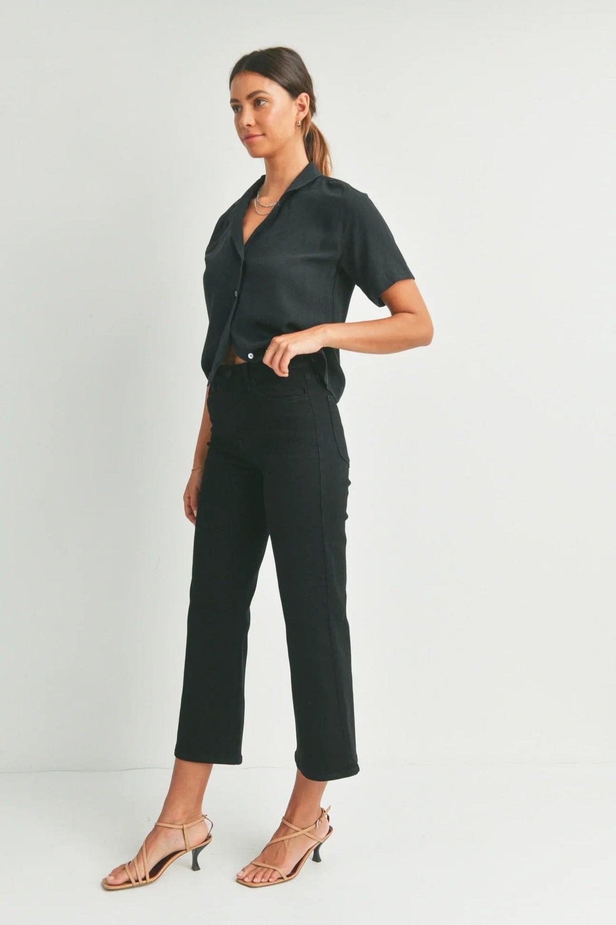 PREORDER: High Rise Wide Leg Jeans in Three Colors-Womens-Stay Foxy Boutique, Florissant, Missouri