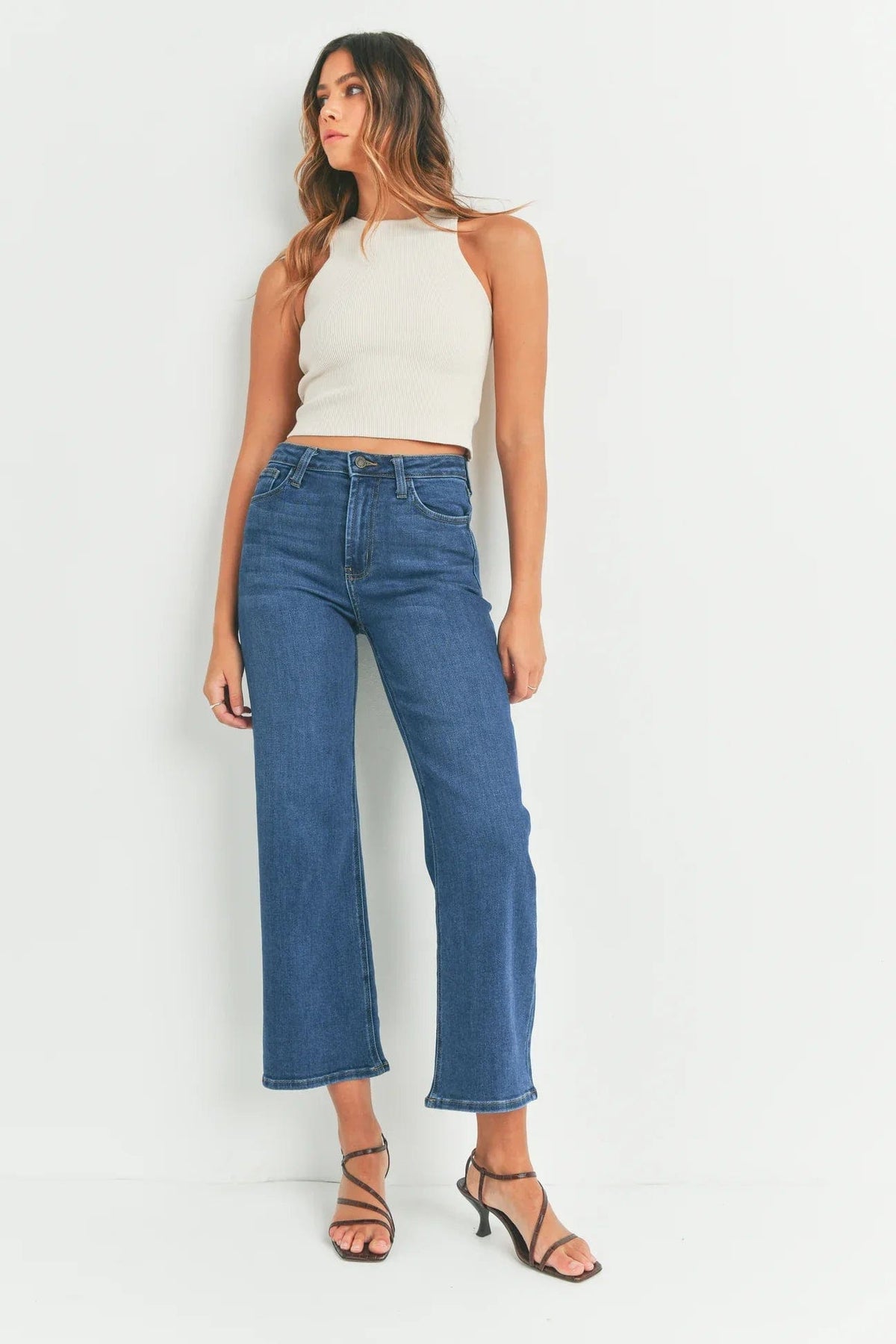 PREORDER: High Rise Wide Leg Jeans in Three Colors-Womens-Stay Foxy Boutique, Florissant, Missouri