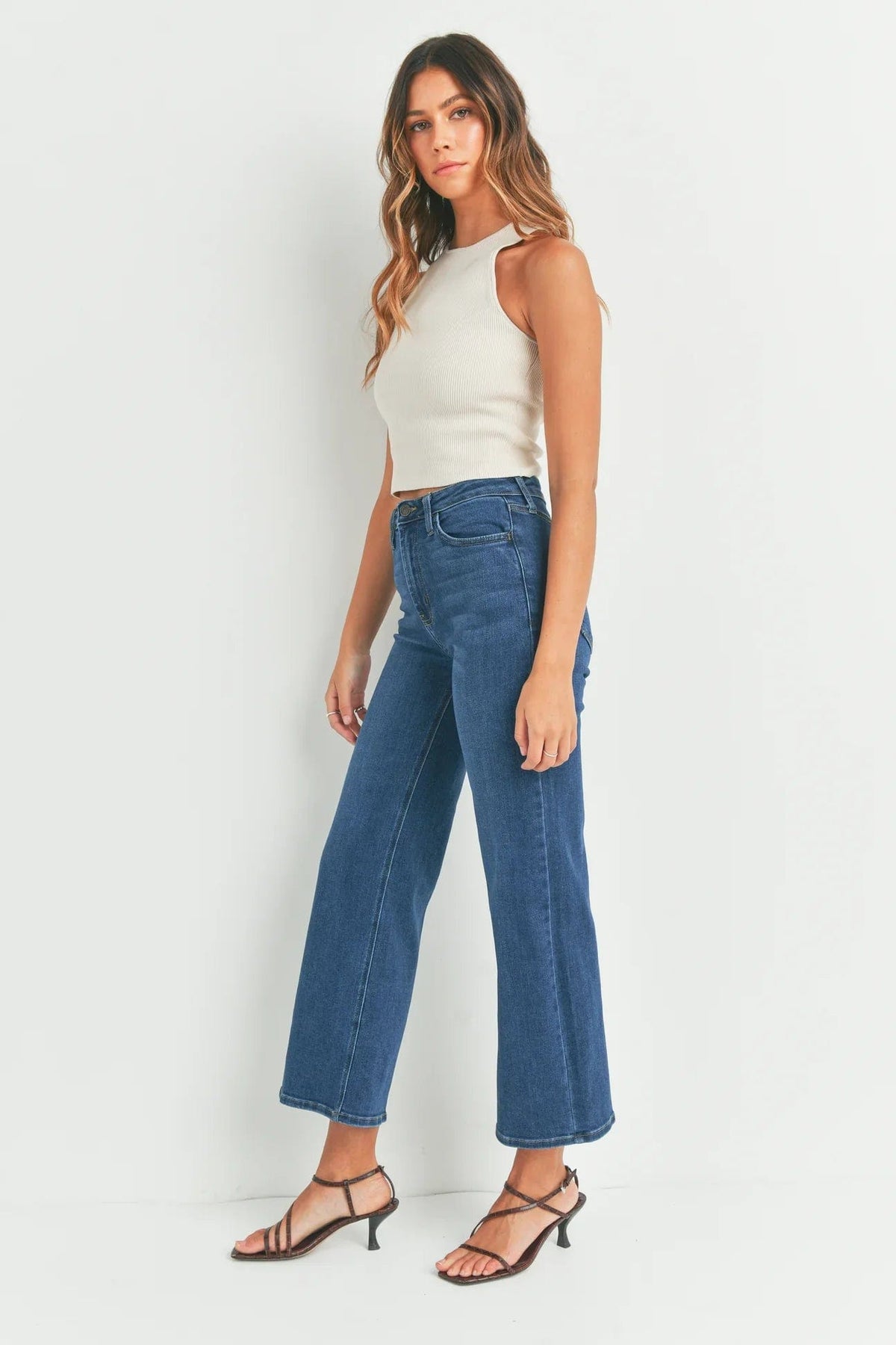 PREORDER: High Rise Wide Leg Jeans in Three Colors-Womens-Stay Foxy Boutique, Florissant, Missouri