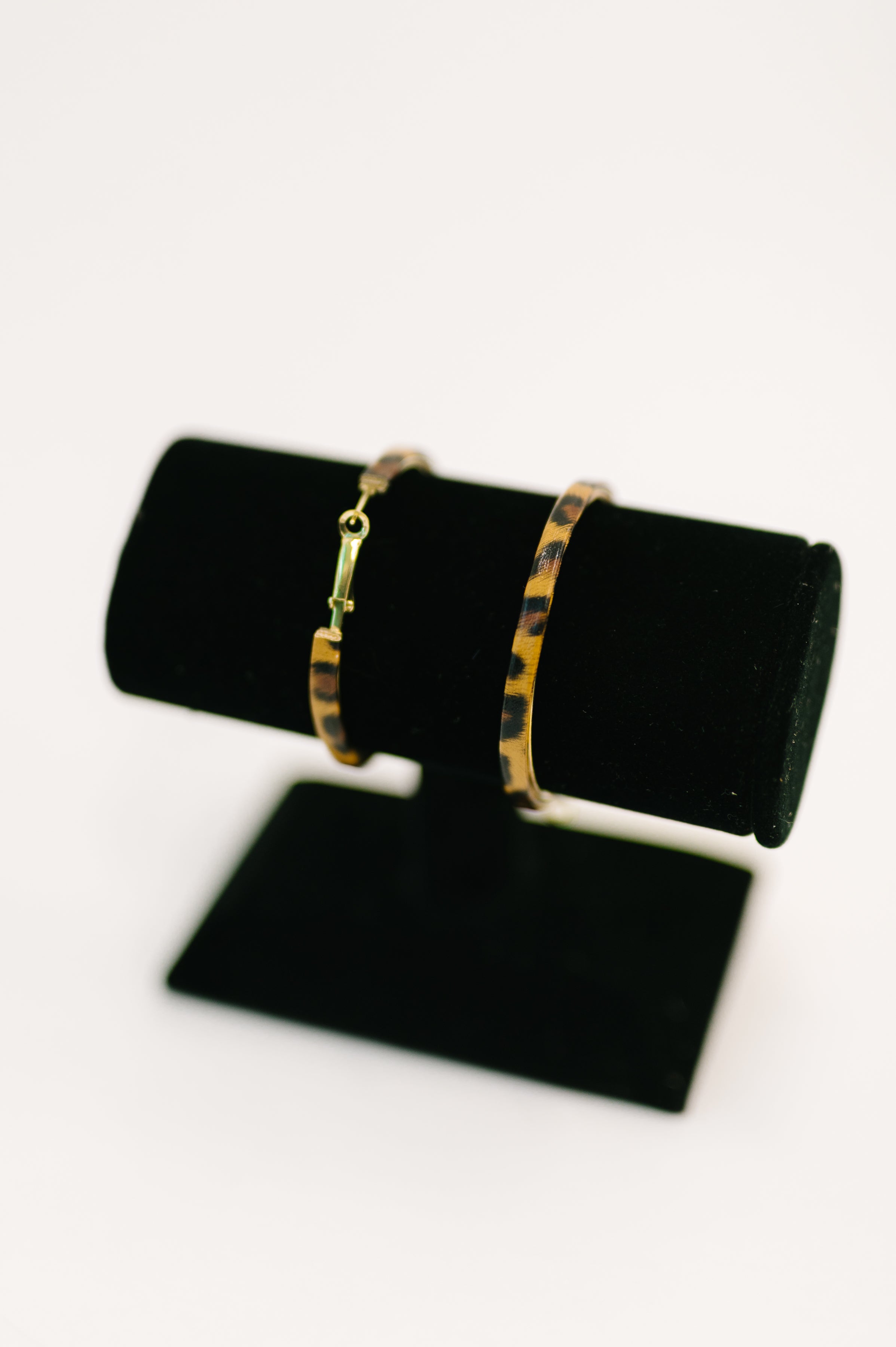 Sassy Assist Leopard Print Hoop Earrings-Womens-Stay Foxy Boutique, Florissant, Missouri