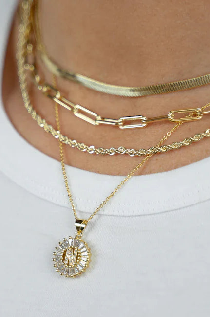 PREORDER: Mini Radiant Initial Necklace-Womens-Stay Foxy Boutique, Florissant, Missouri