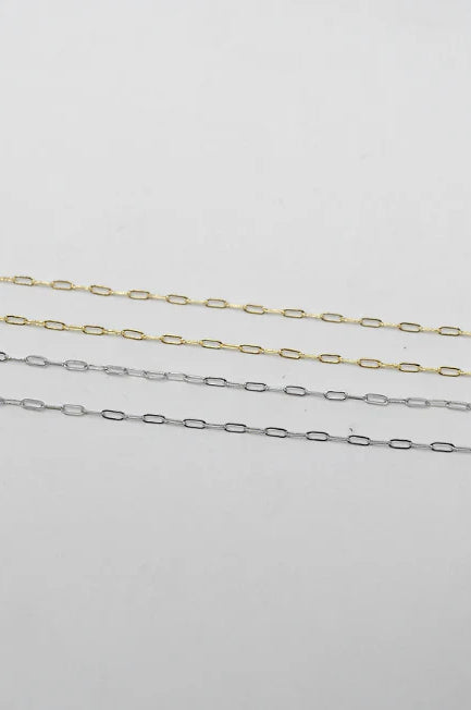 PREORDER: Mini Paperclip Chain Necklace in Gold-Womens-Stay Foxy Boutique, Florissant, Missouri