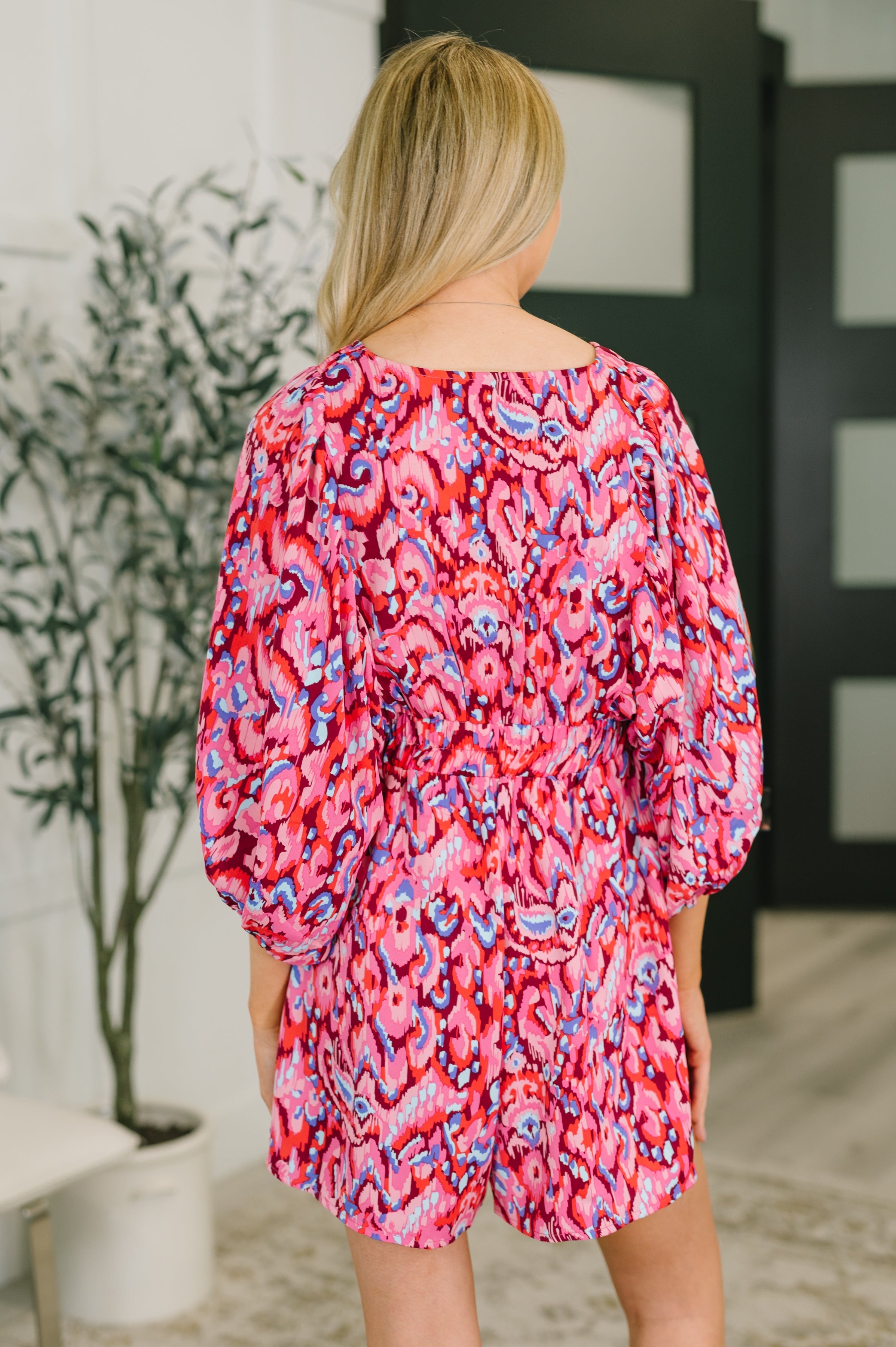 Seems Okay Abstract Print Romper-Womens-Stay Foxy Boutique, Florissant, Missouri