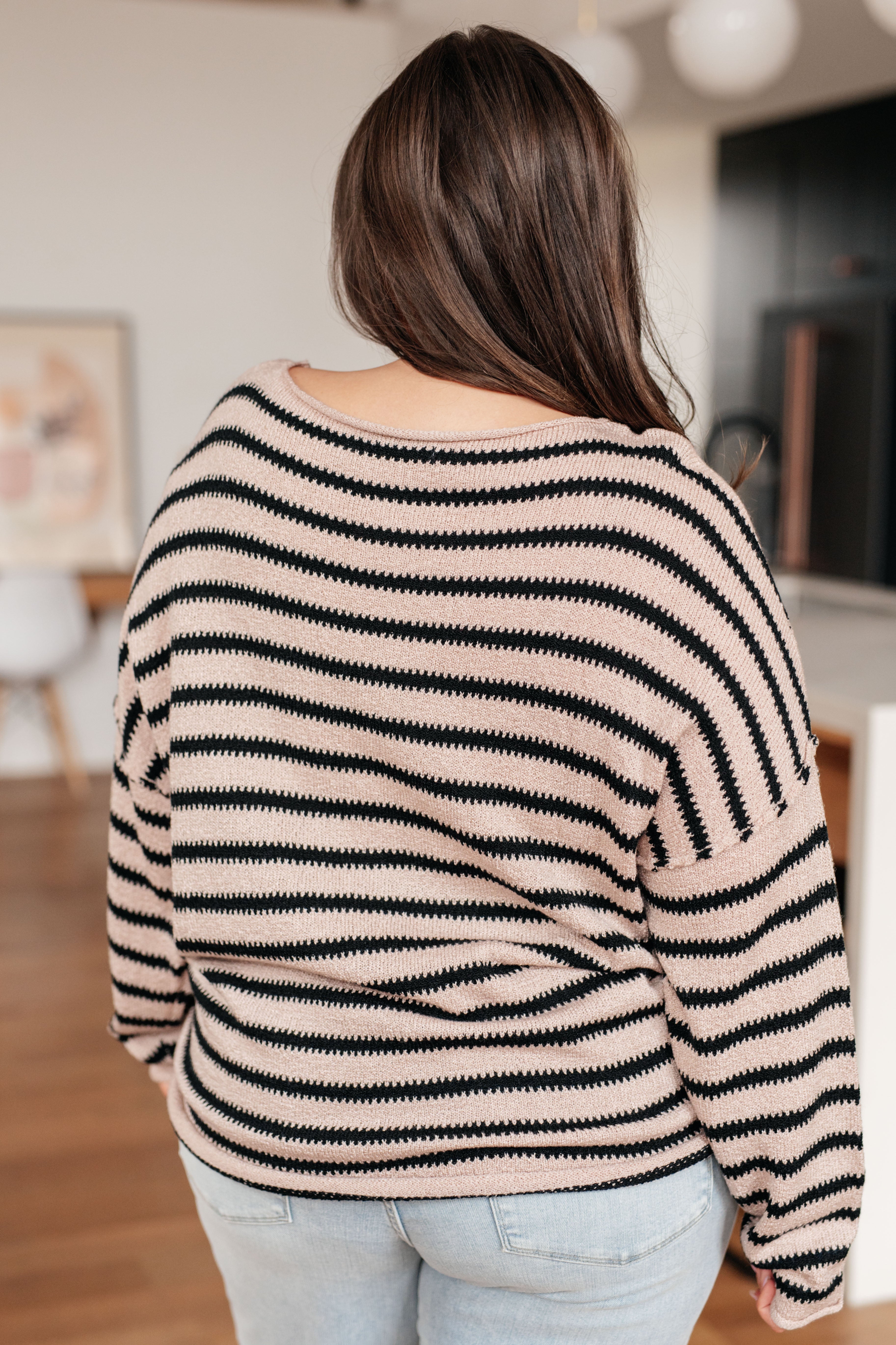 Self Assured Striped Sweater-Tops-Stay Foxy Boutique, Florissant, Missouri