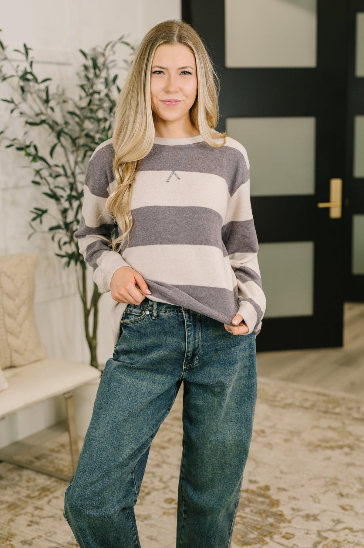 Selfishly Me Relaxed Pull Over in Pyrite-Womens-Stay Foxy Boutique, Florissant, Missouri