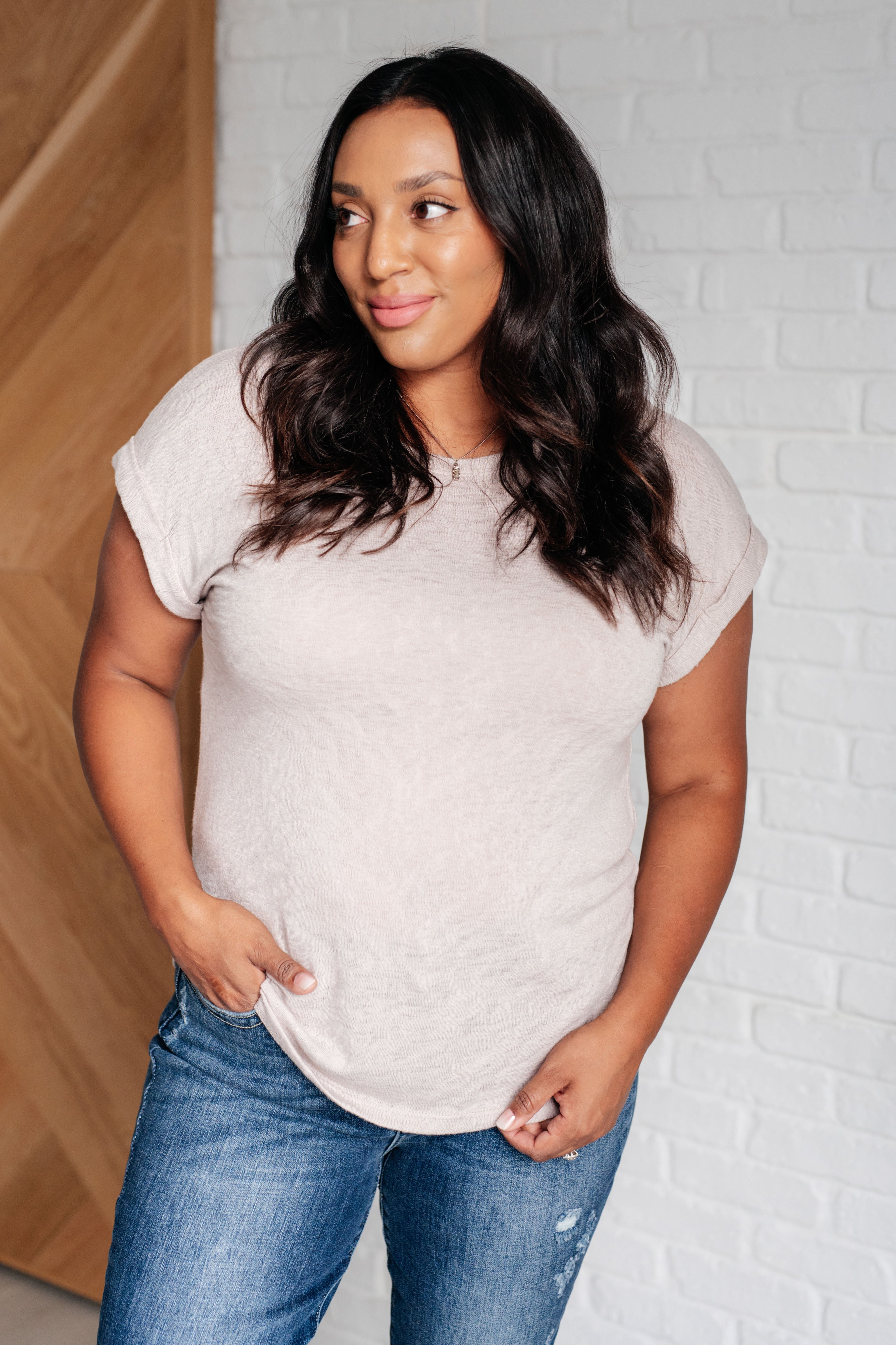 Selfishly Mine T-Shirt in Taupe-Tops-Stay Foxy Boutique, Florissant, Missouri