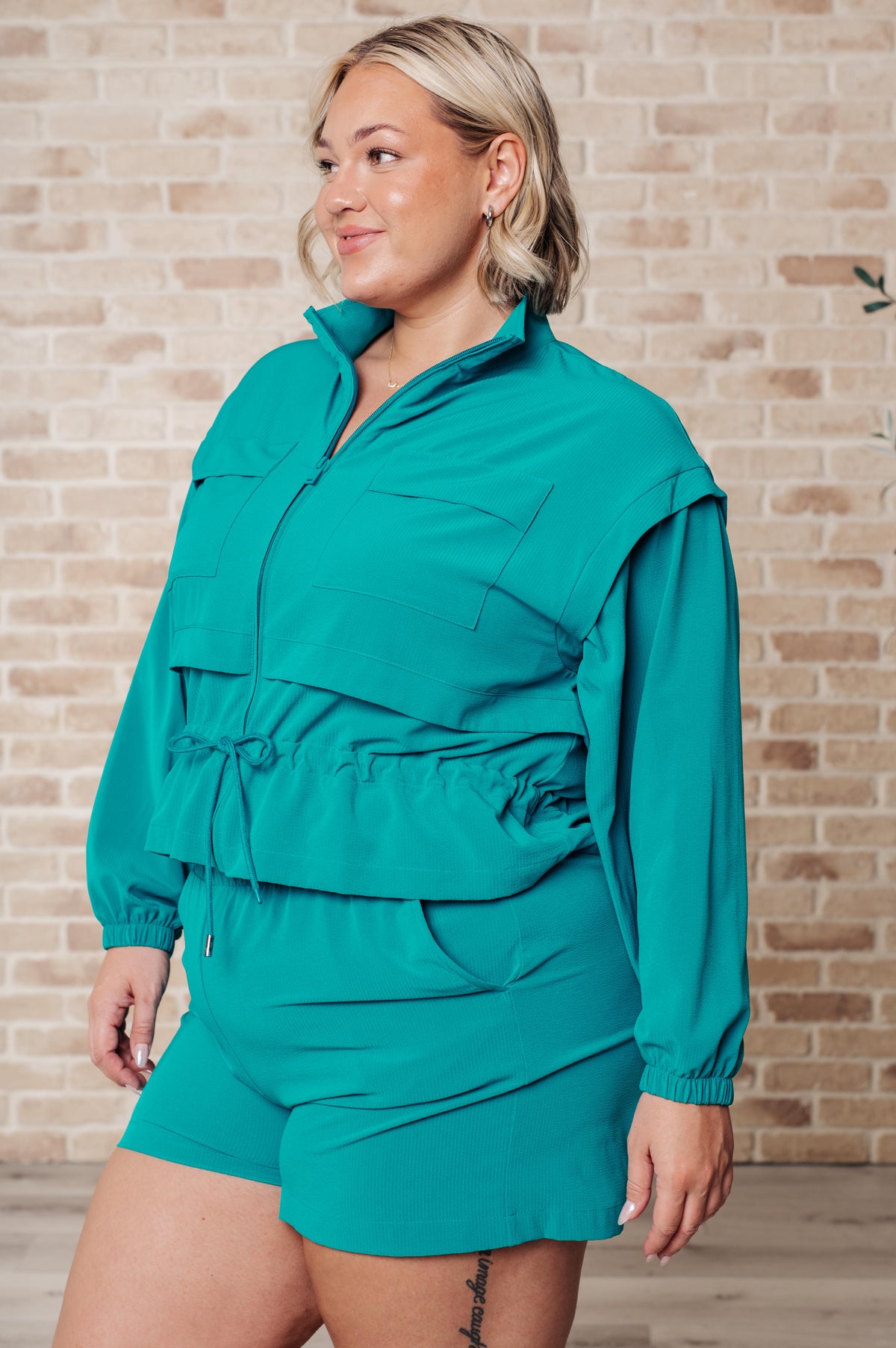 She's Got Game Cropped Jacket-Layers-Stay Foxy Boutique, Florissant, Missouri