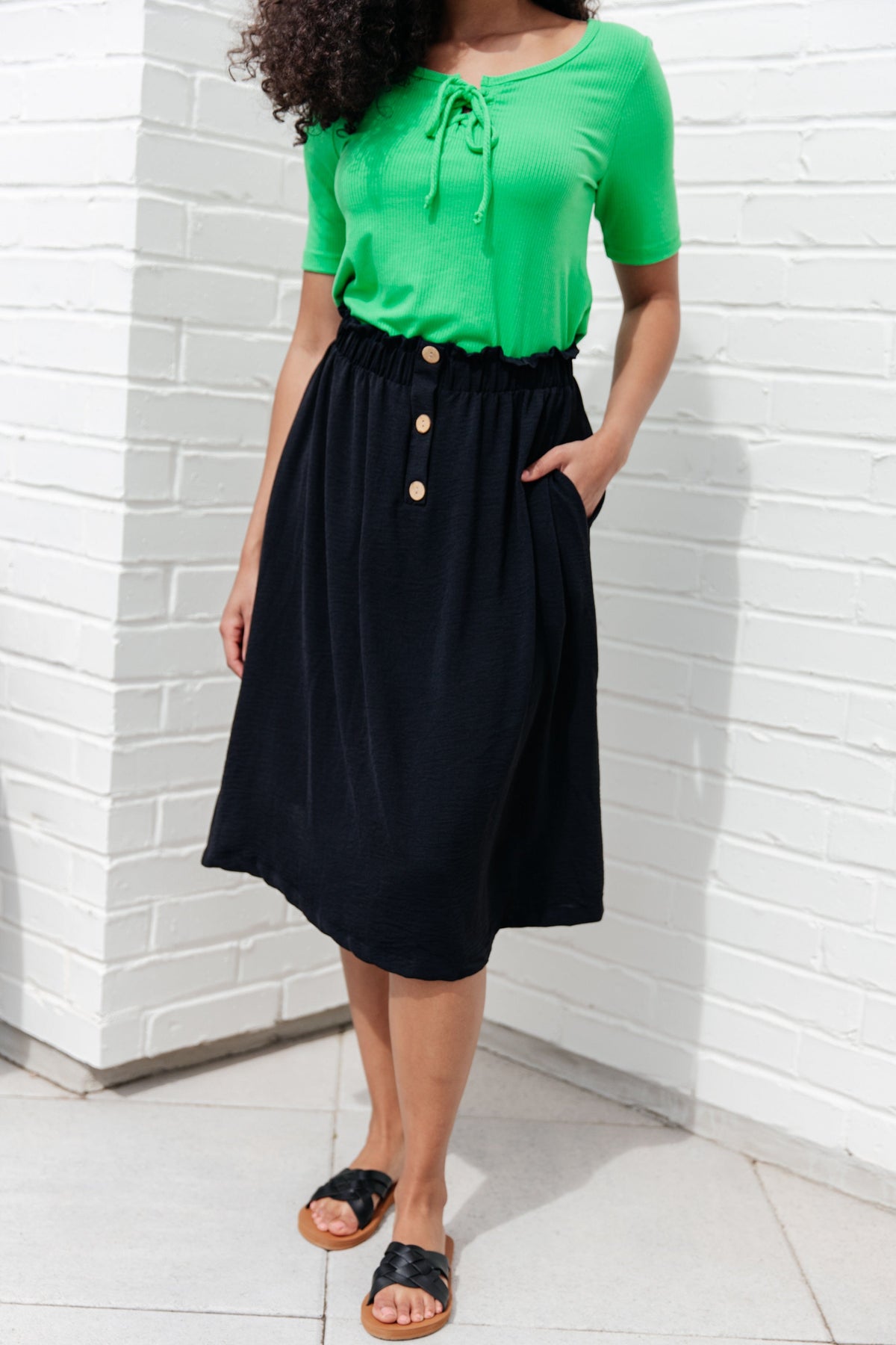 She's a Scholar Mid-Length Skirt-Bottoms-Stay Foxy Boutique, Florissant, Missouri