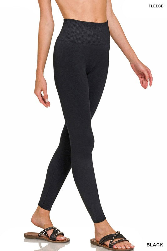 Sweet Steppin' High Waist Leggings in Black-Womens-Stay Foxy Boutique, Florissant, Missouri