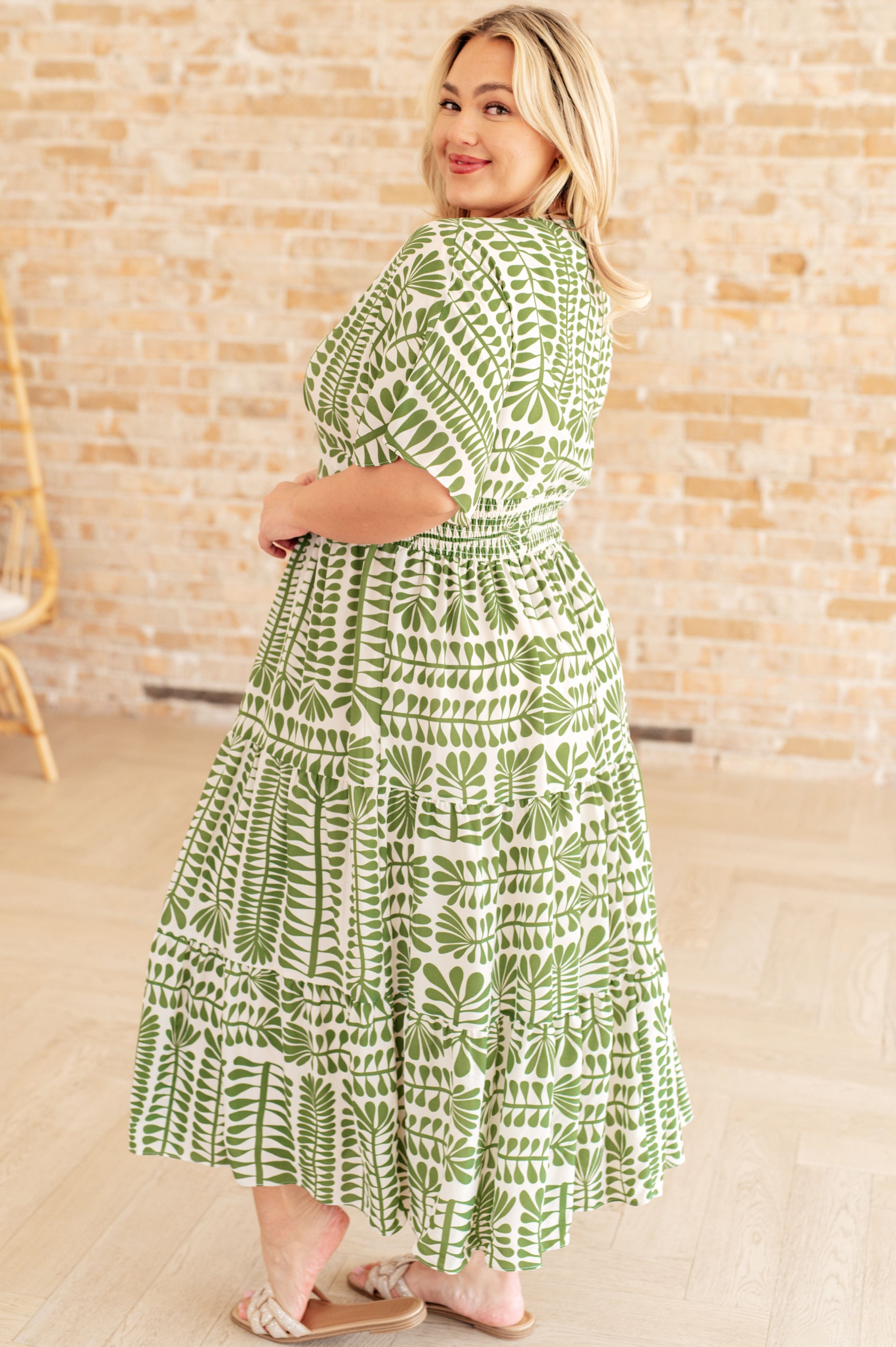Sincerely, Me Tiered V-Neck Dress-Dresses-Stay Foxy Boutique, Florissant, Missouri