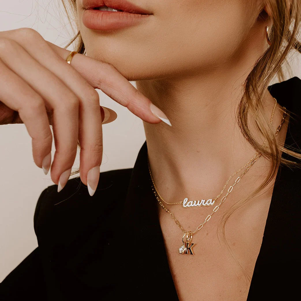 PREORDER: Mini Paperclip Chain Necklace in Gold-Womens-Stay Foxy Boutique, Florissant, Missouri