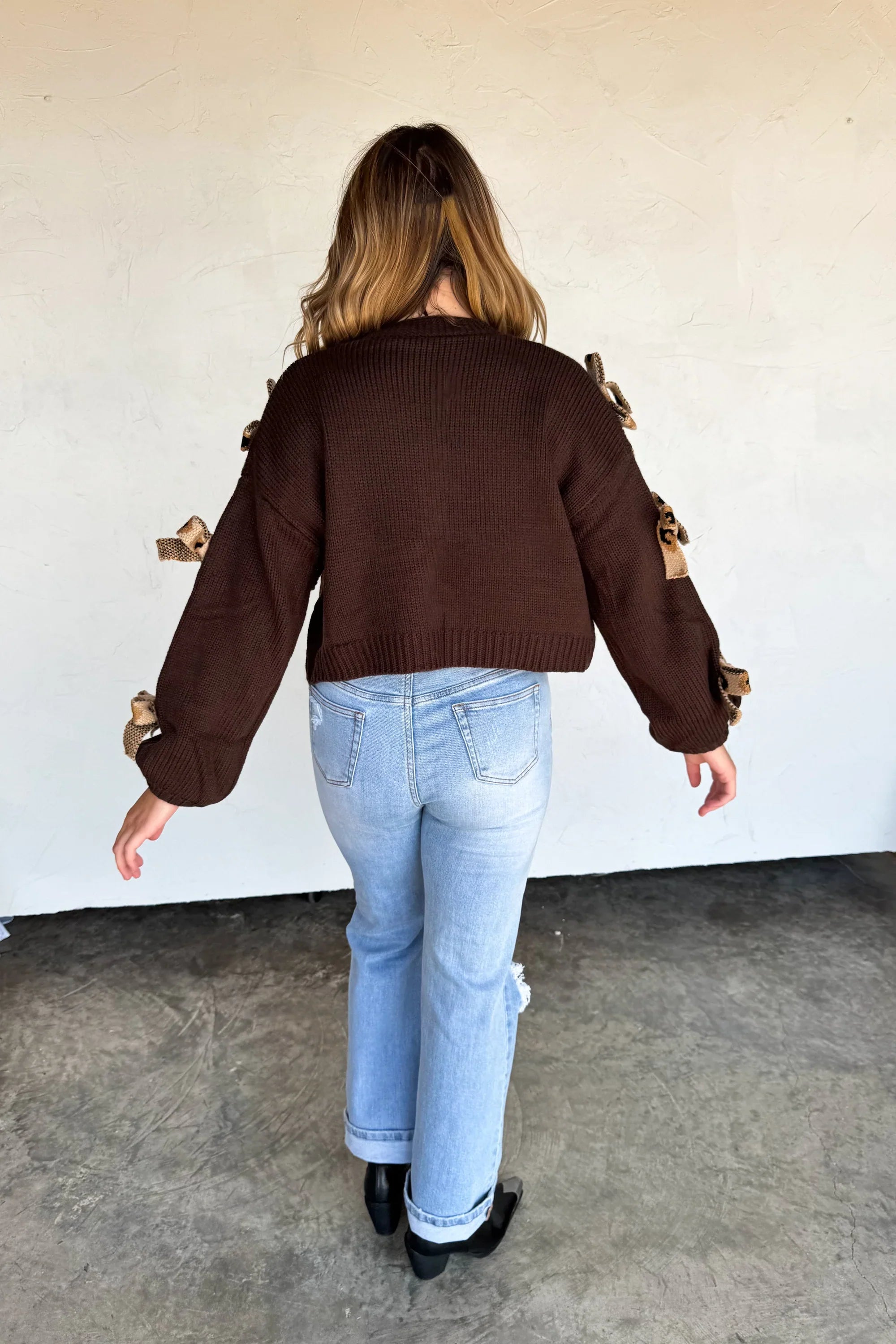 PREORDER: Sloane Bow Knit Cardigan-Womens-Stay Foxy Boutique, Florissant, Missouri
