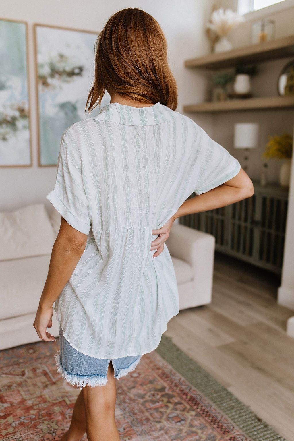 So Far Away Striped Top-Tops-Stay Foxy Boutique, Florissant, Missouri