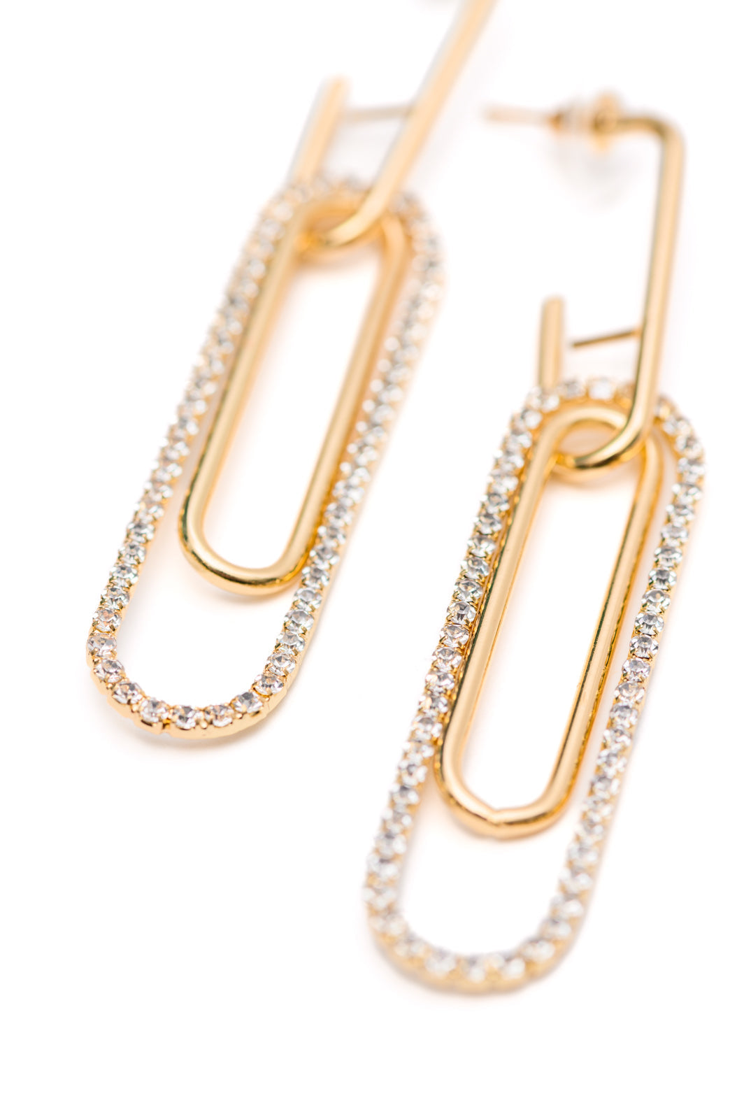 Sonia Link Earrings In Gold-Accessories-Stay Foxy Boutique, Florissant, Missouri