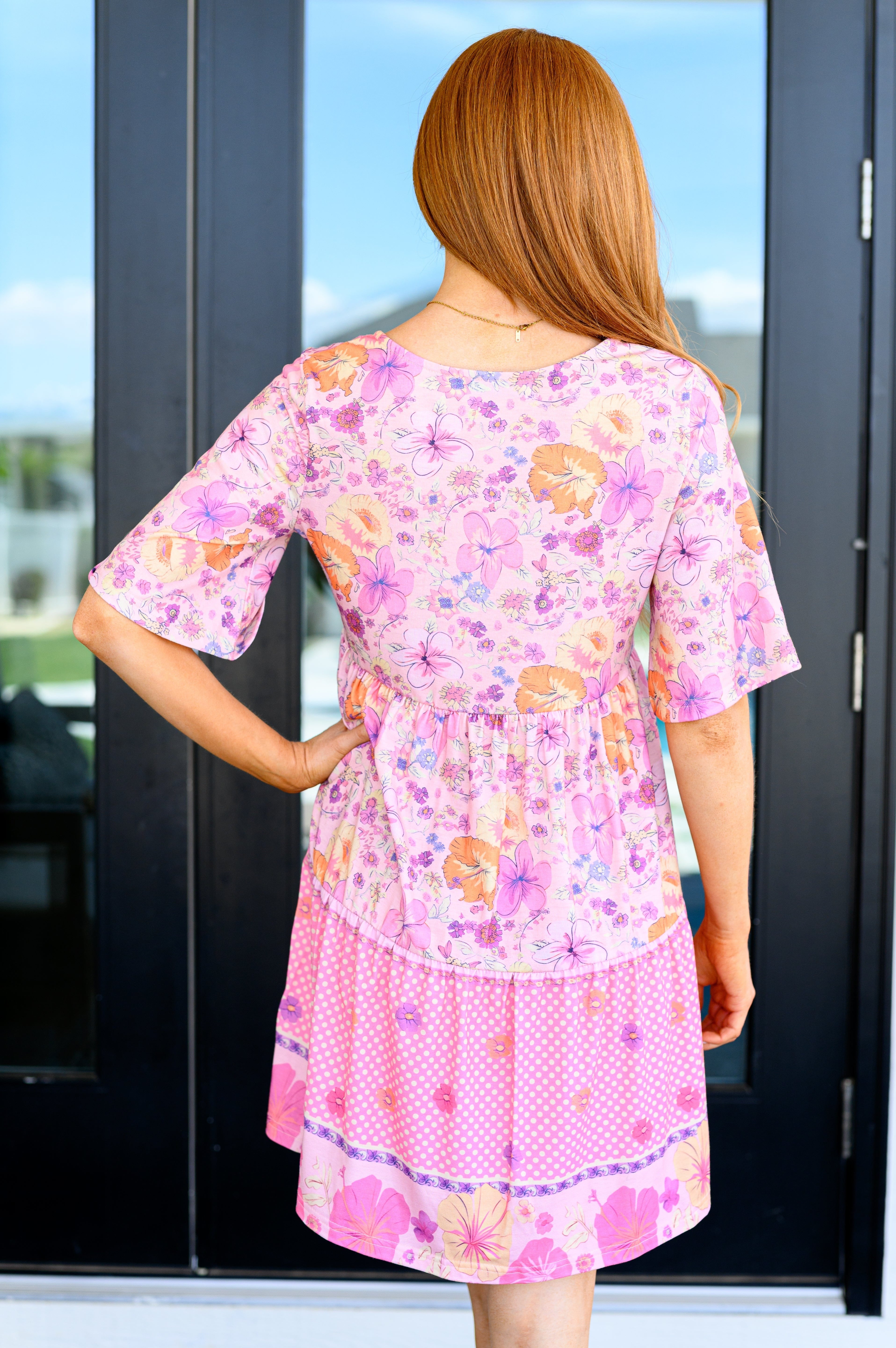 Sounds Perfect Mixed Print Dress-Dresses-Stay Foxy Boutique, Florissant, Missouri