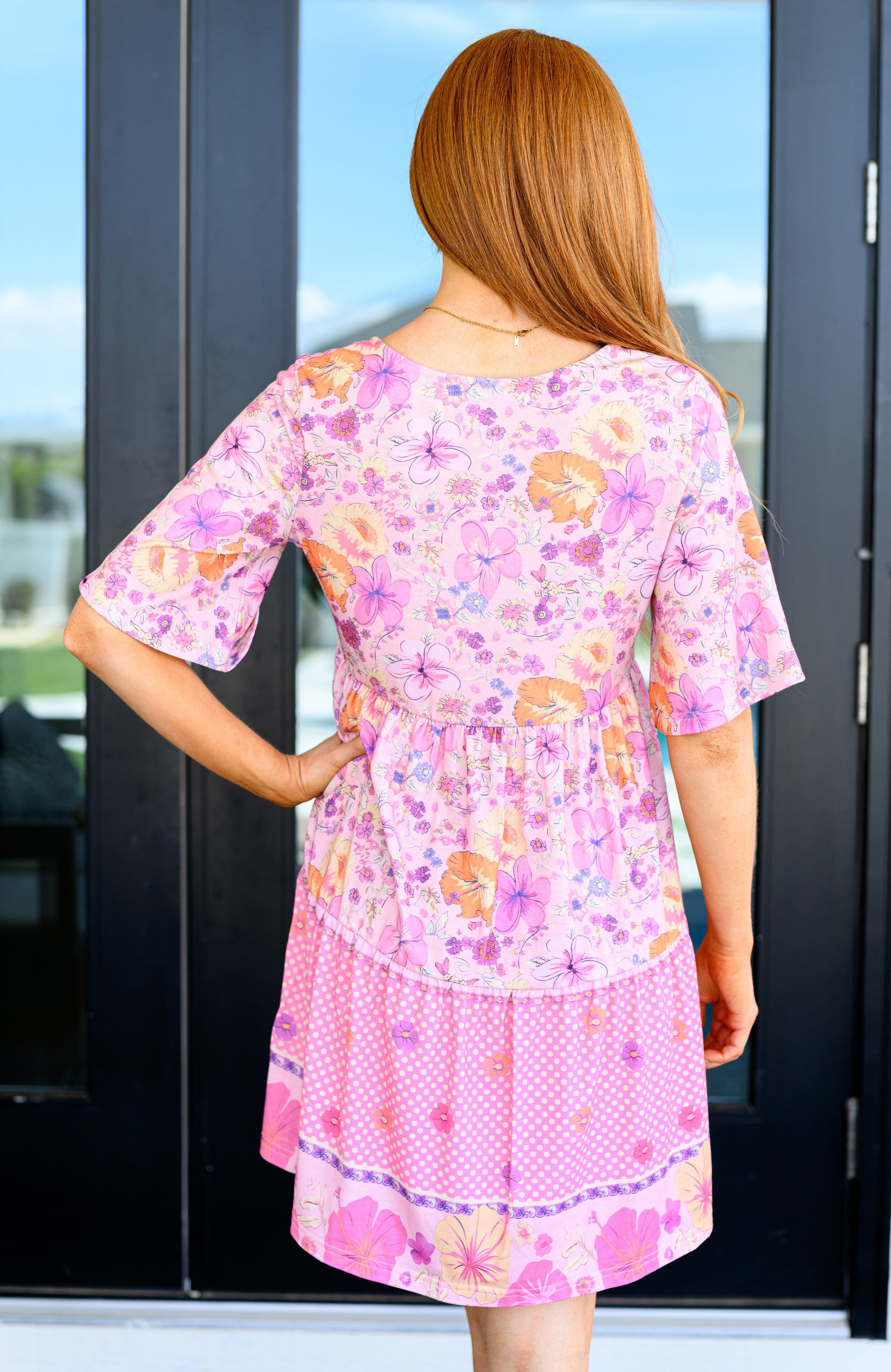 Sounds Perfect Mixed Print Dress-Dresses-Stay Foxy Boutique, Florissant, Missouri