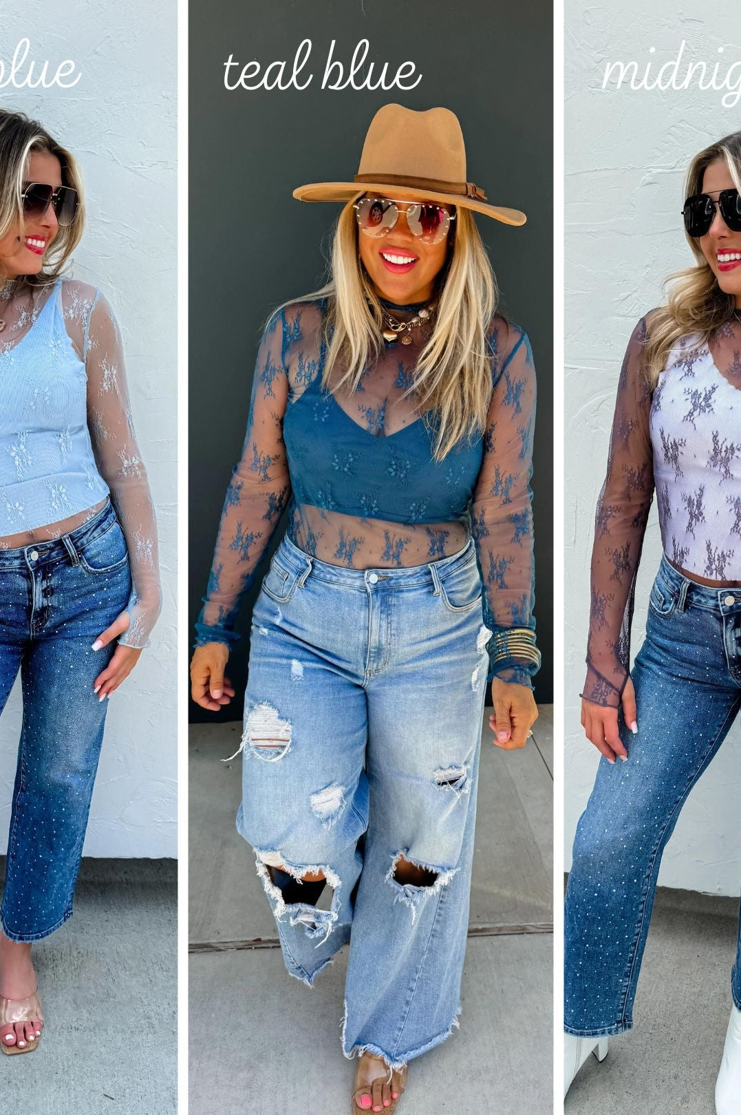 PREORDER: Roxy Lace Top in Six Colors-Womens-Stay Foxy Boutique, Florissant, Missouri