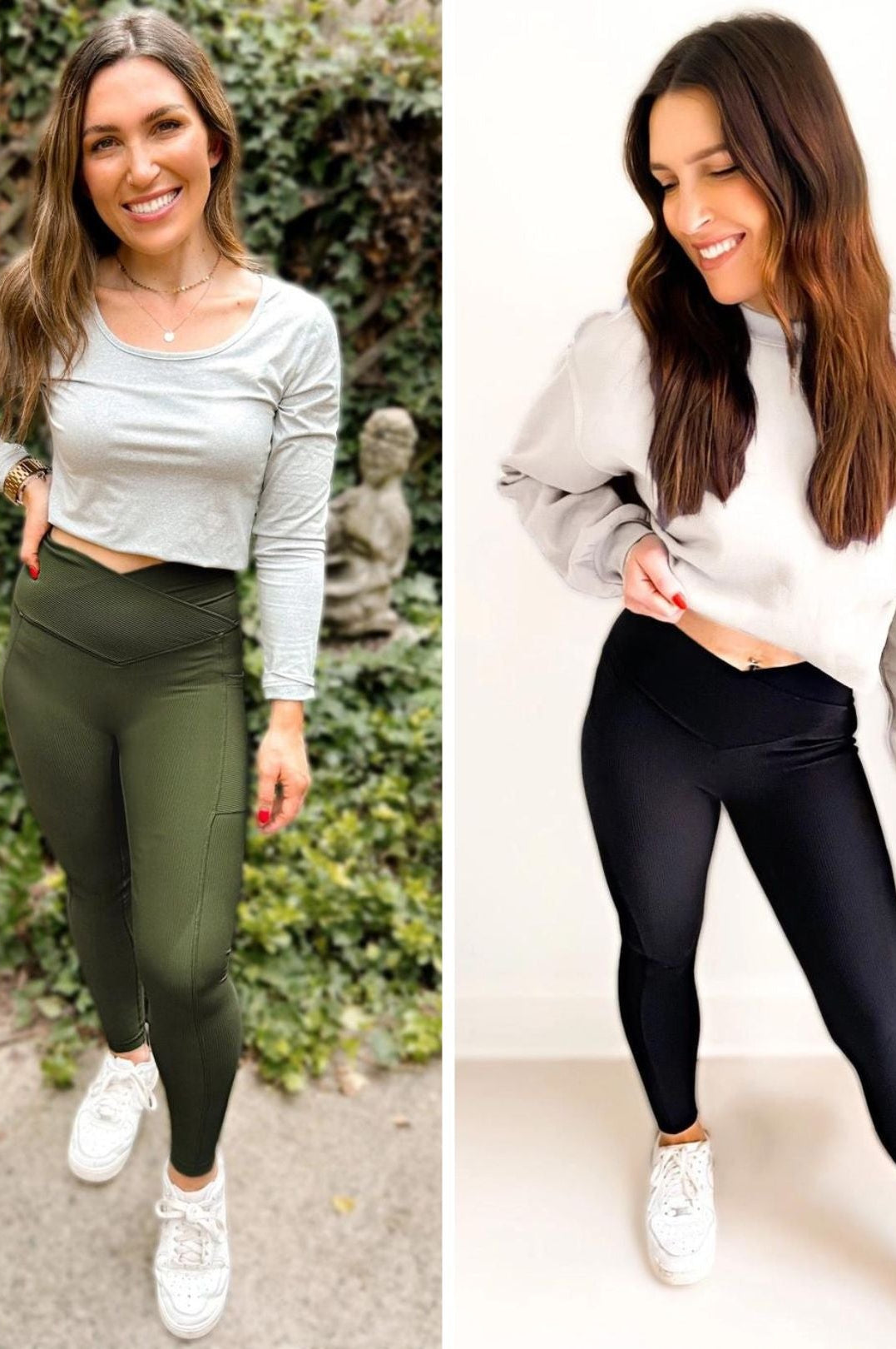 PREORDER: Max Sculpt Ribbed Leggings in Two Colors-Womens-Stay Foxy Boutique, Florissant, Missouri