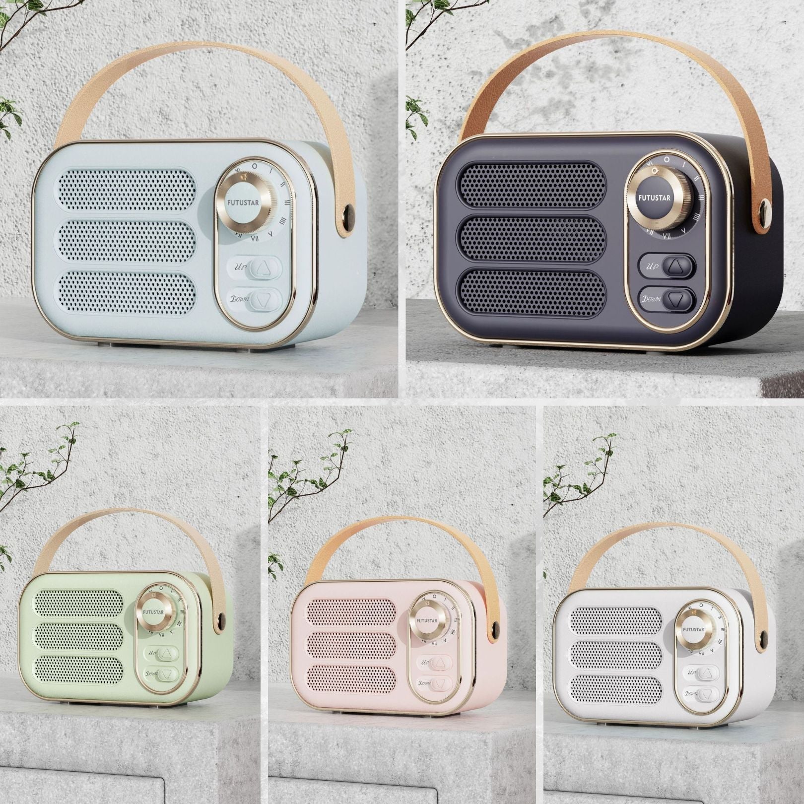 Retro Mini Bluetooth Speaker in Assorted Colors-Home & Decor-Stay Foxy Boutique, Florissant, Missouri