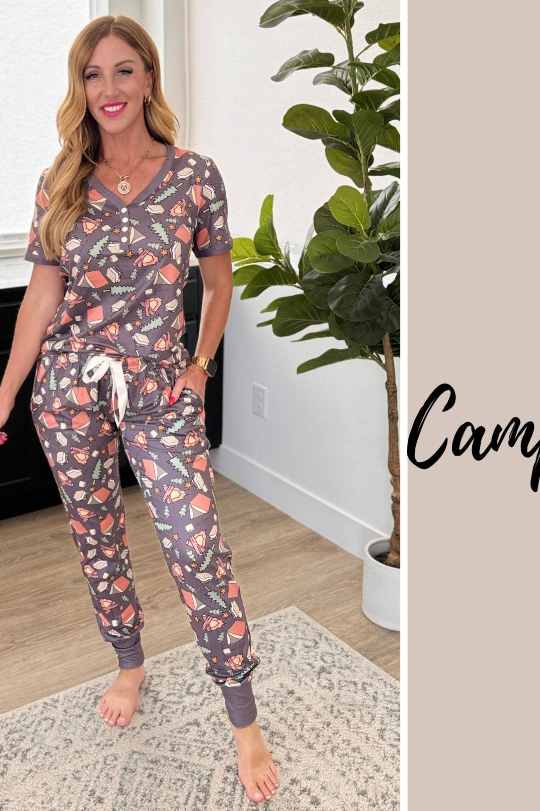PREORDER: Short Sleeve Jogger Pajama Set in Eight Prints-Womens-Stay Foxy Boutique, Florissant, Missouri