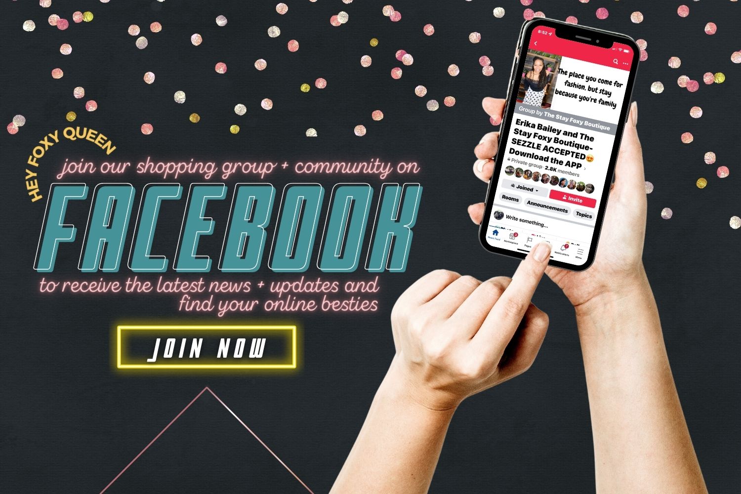 Find Stay Foxy Boutique on Facebook! Join our online community group and learn about new launches first! | A women's online fashion boutique located in Florissant, Missouri
