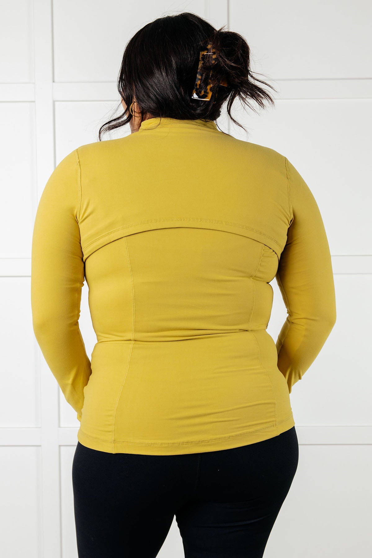Staying Swift Activewear Jacket in Yellow Pear-Layers-Stay Foxy Boutique, Florissant, Missouri