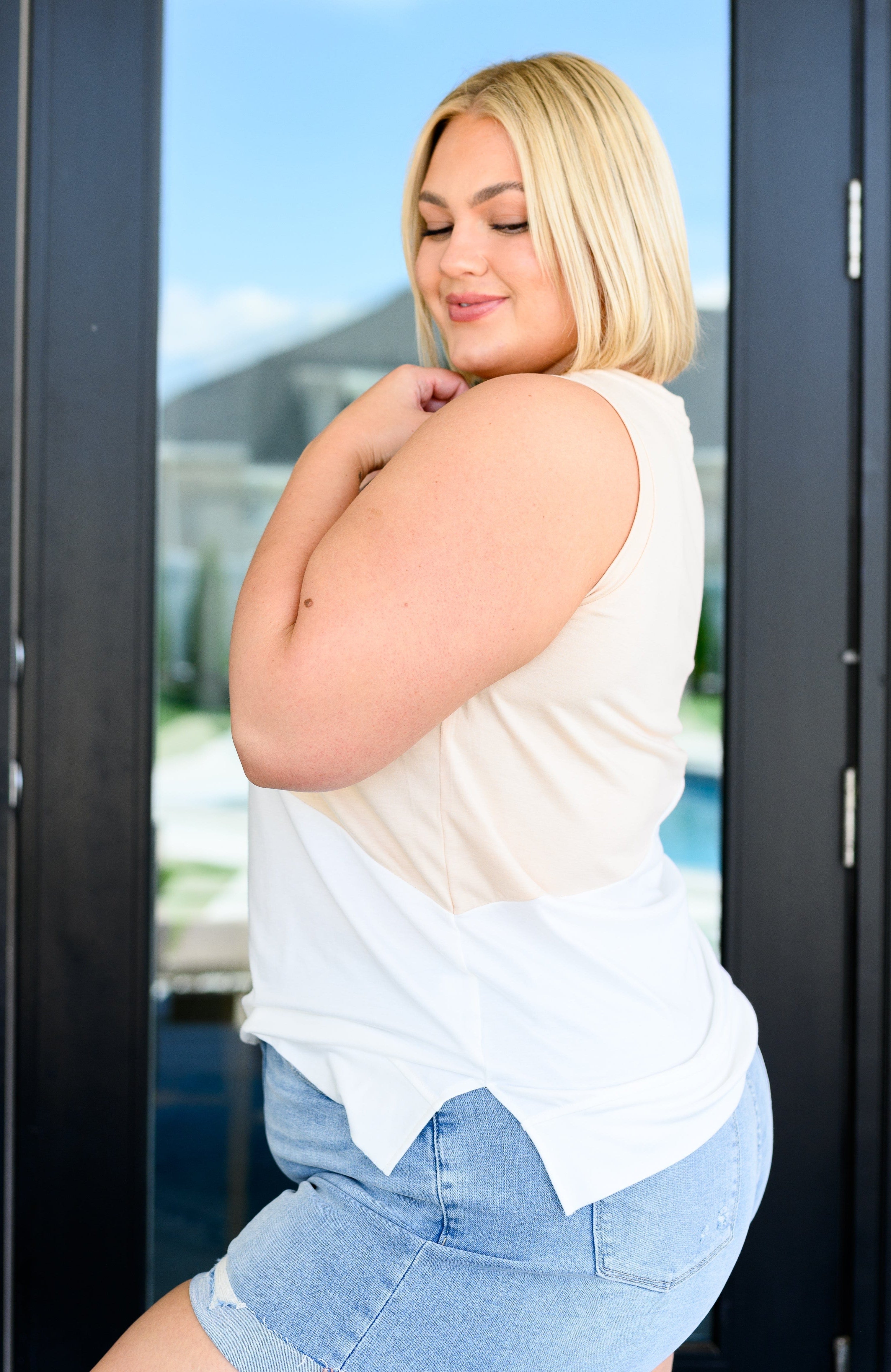 Steady Increase Color Block Sleeveless Top-Tops-Stay Foxy Boutique, Florissant, Missouri