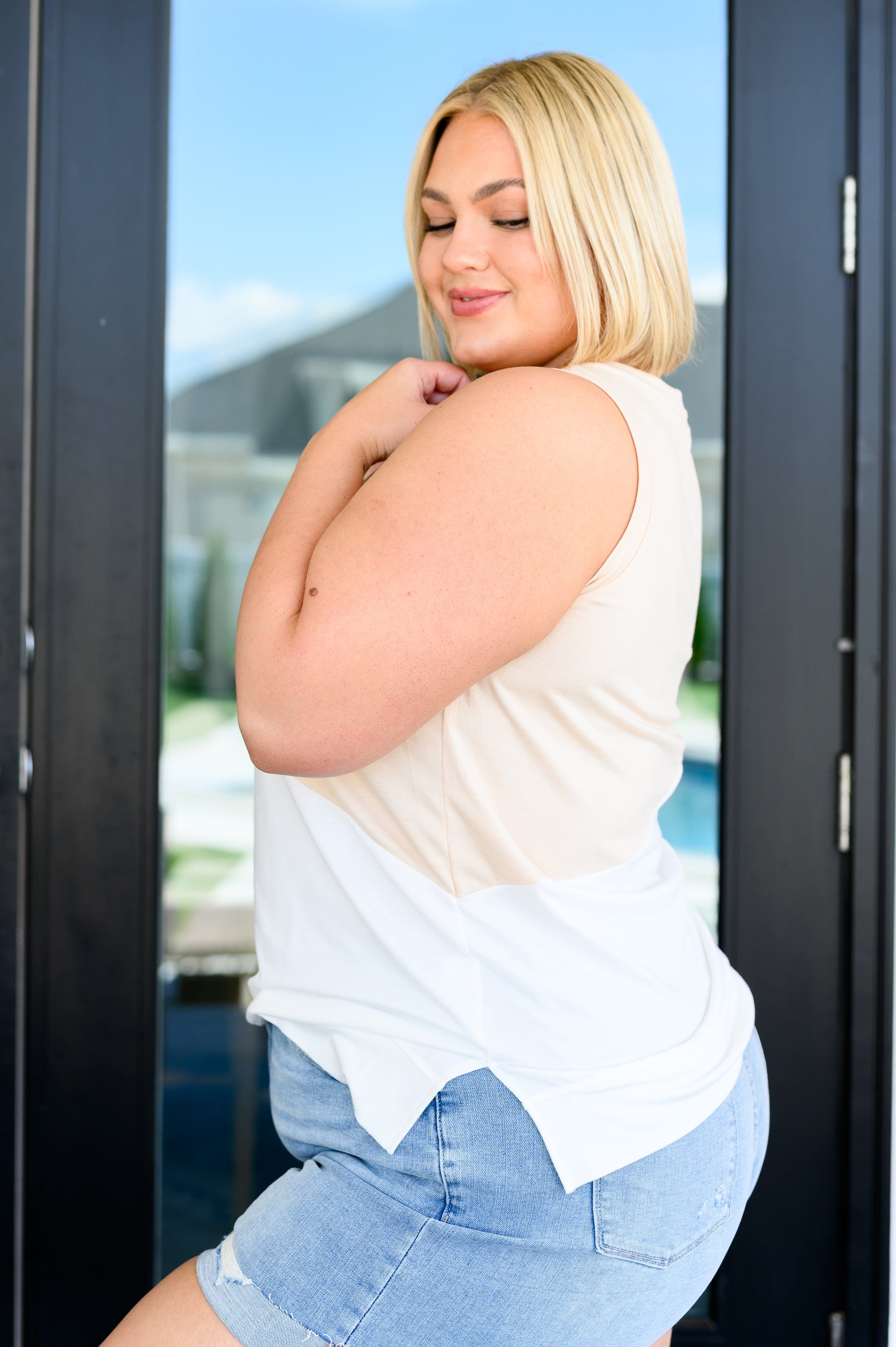 Steady Increase Color Block Sleeveless Top-Tops-Stay Foxy Boutique, Florissant, Missouri