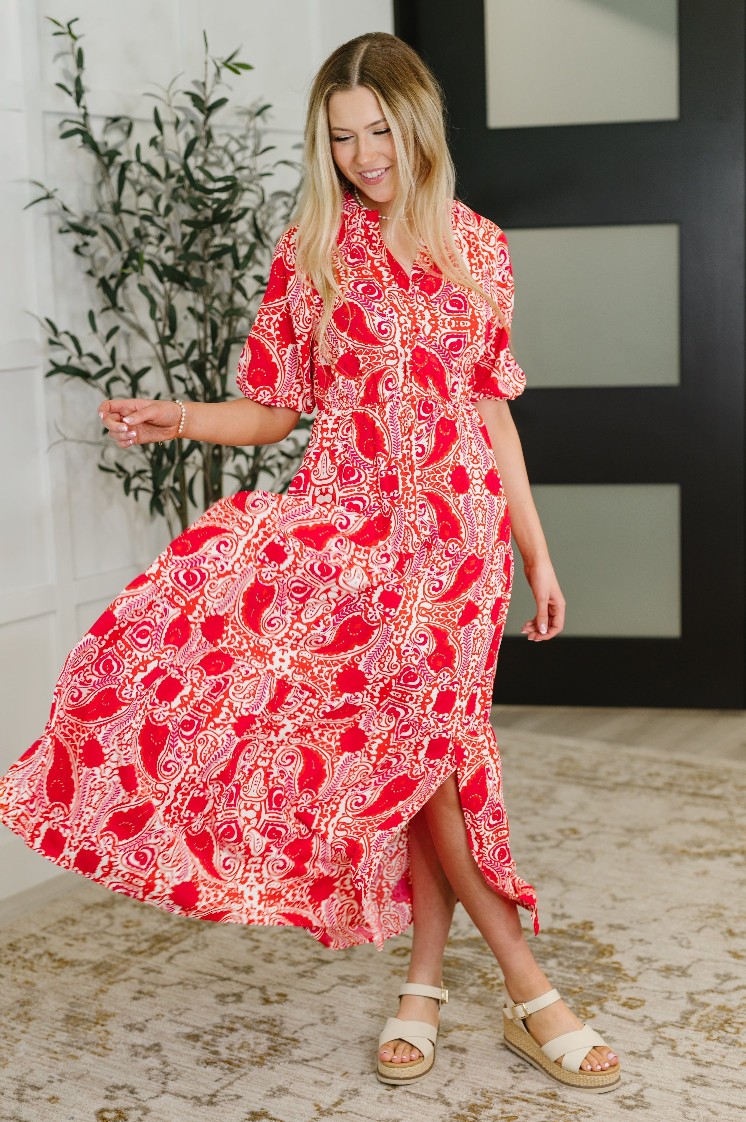 Strolling By Floral Maxi Dress-Womens-Stay Foxy Boutique, Florissant, Missouri
