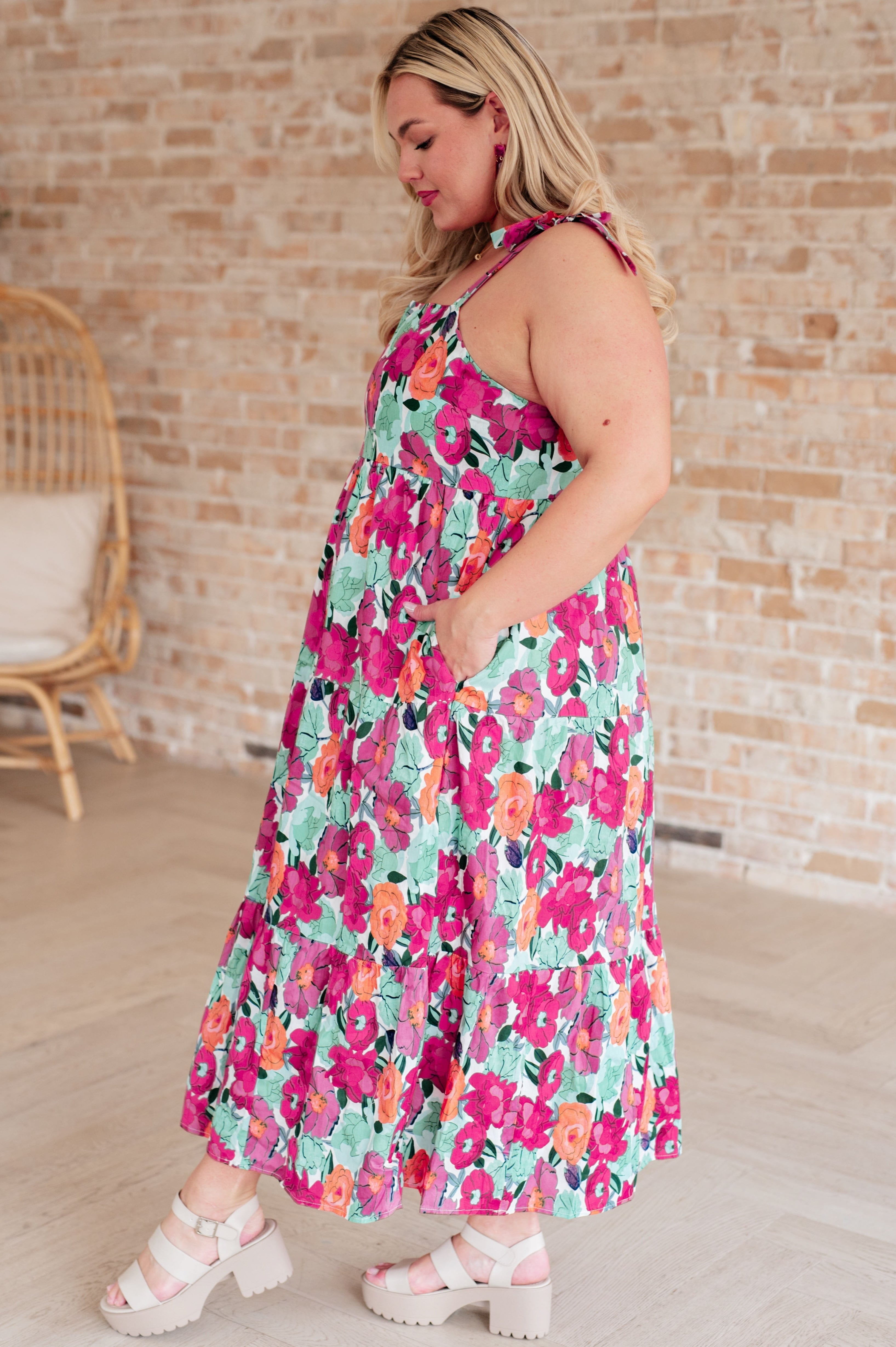 Such a Lover Girl Tiered Dress-Dresses-Stay Foxy Boutique, Florissant, Missouri