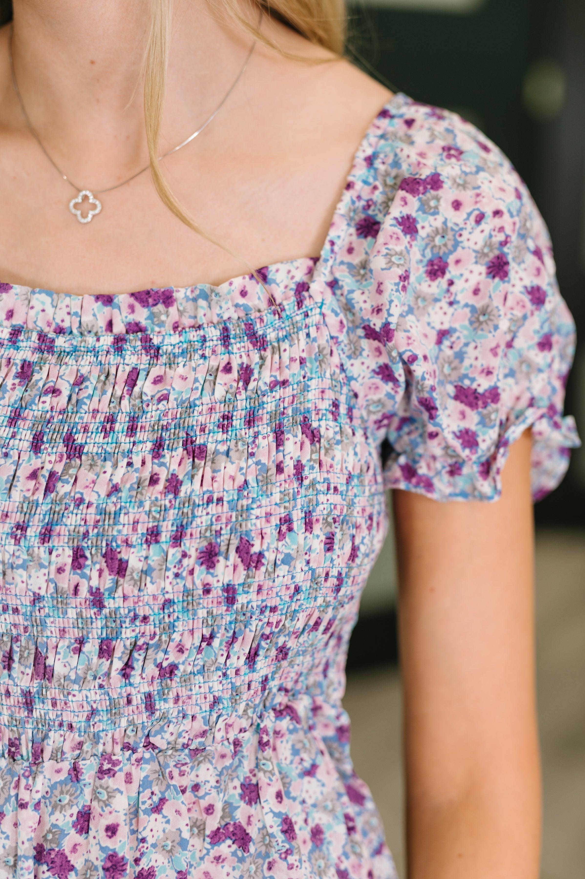 Sugar Talking Tiered Dress in Floral Print-Womens-Stay Foxy Boutique, Florissant, Missouri