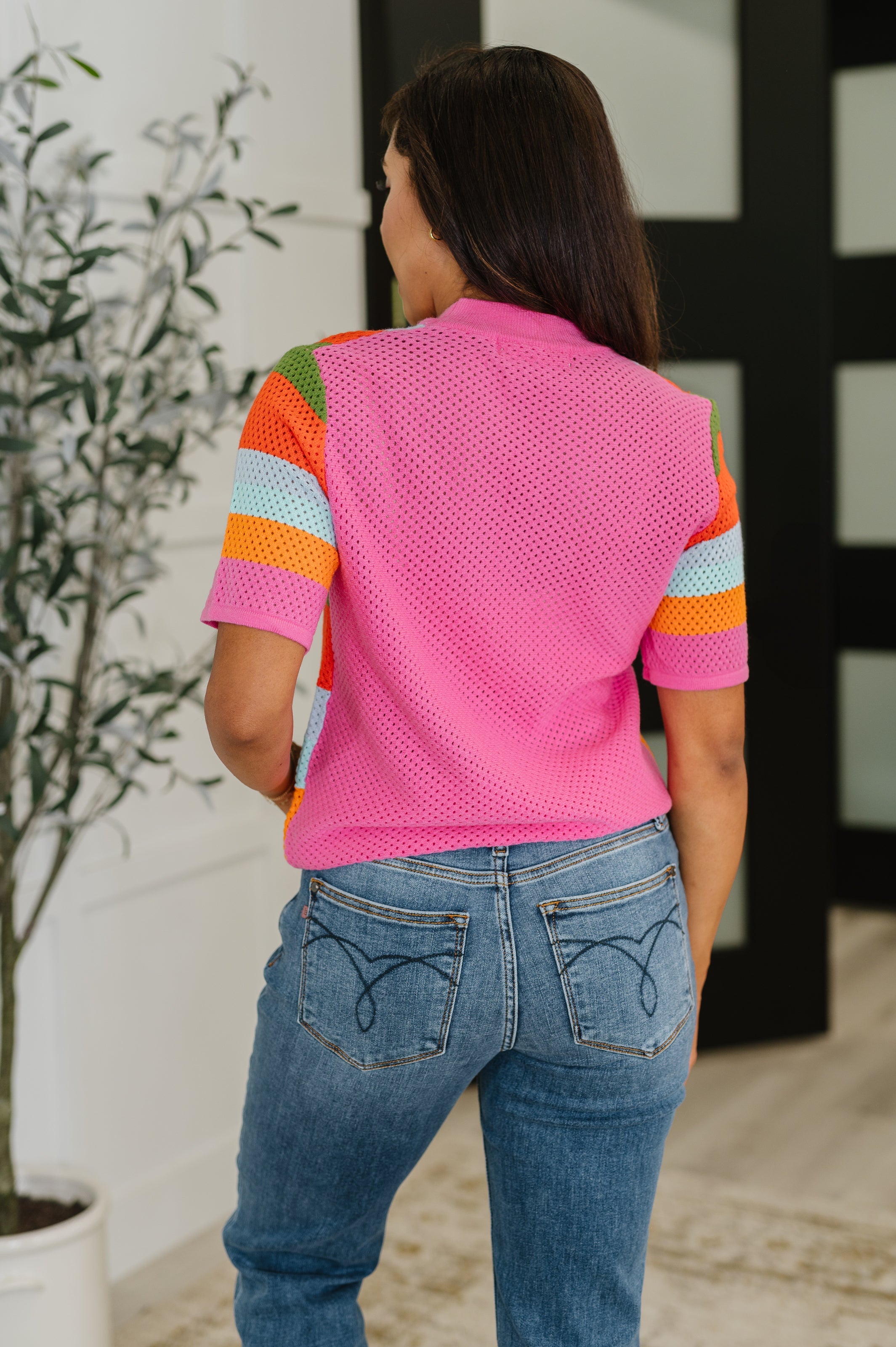 Sunset Stitch Knit Top-Womens-Stay Foxy Boutique, Florissant, Missouri