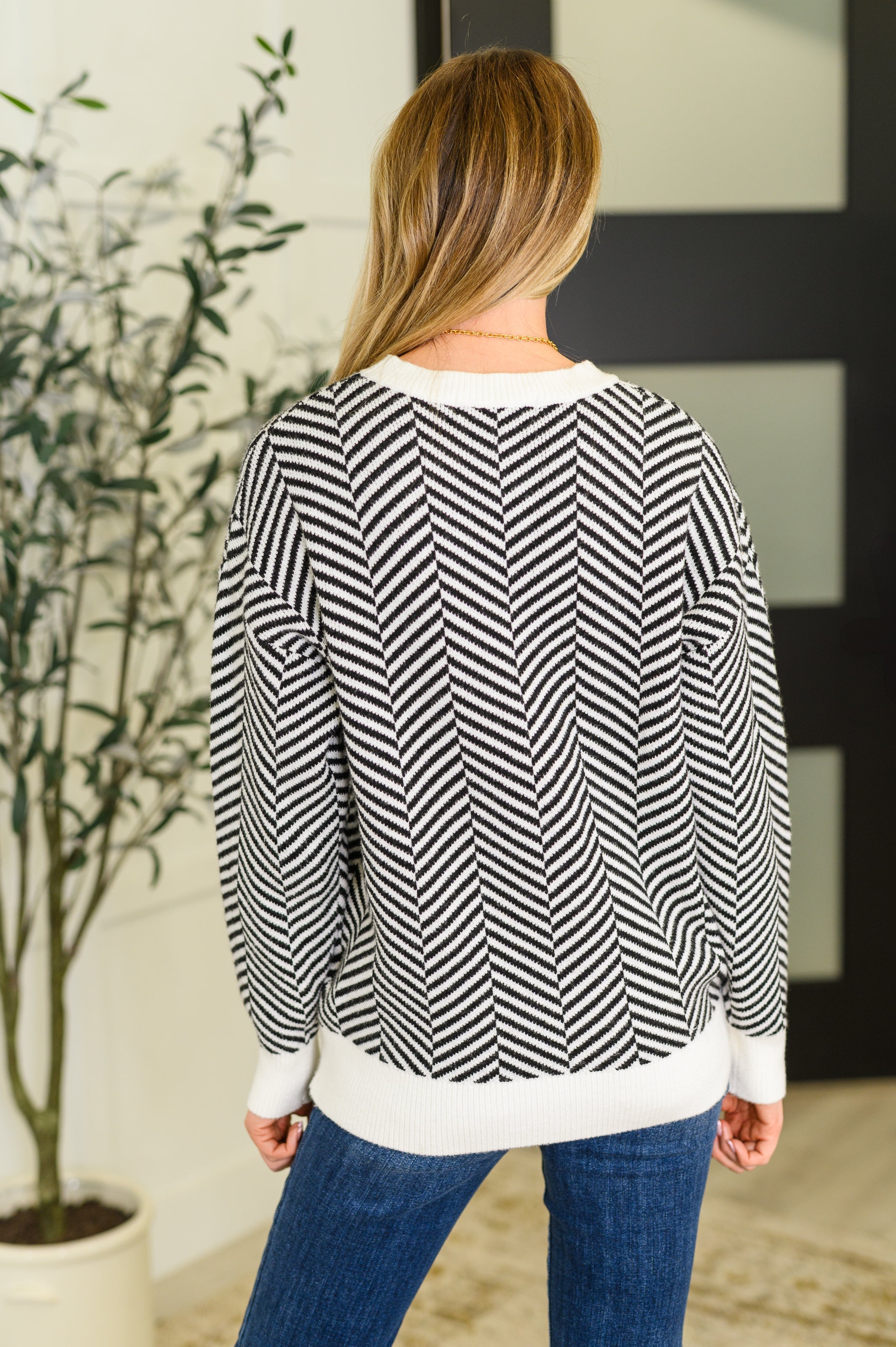 Super Secret Chevron Sweater-Womens-Stay Foxy Boutique, Florissant, Missouri