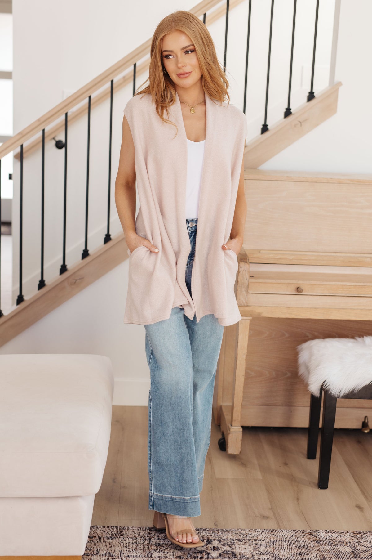 Surely a Win Sleeveless Cardigan-Layers-Stay Foxy Boutique, Florissant, Missouri