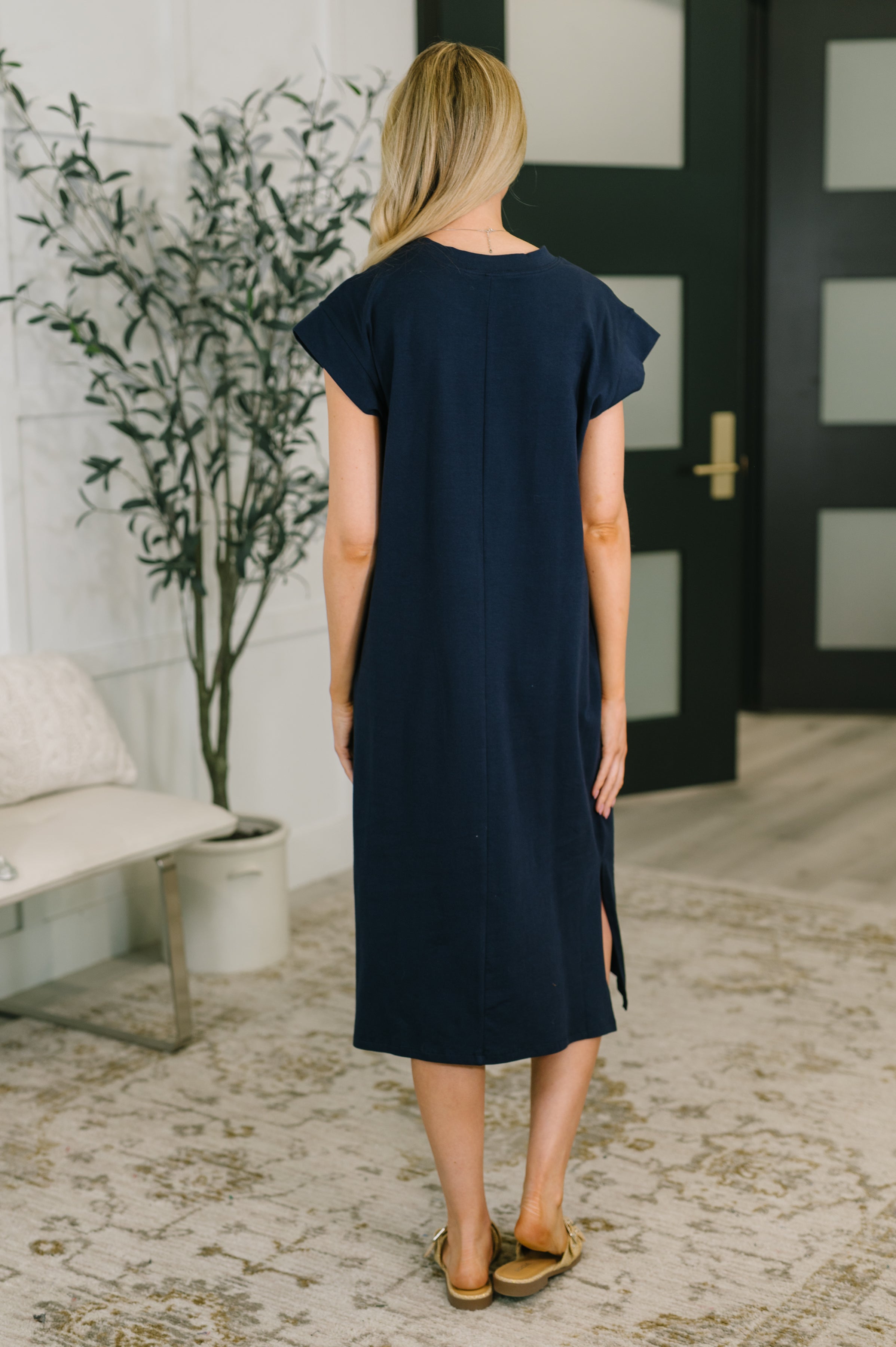 Sweet Like That Casual Dress in Navy-Womens-Stay Foxy Boutique, Florissant, Missouri