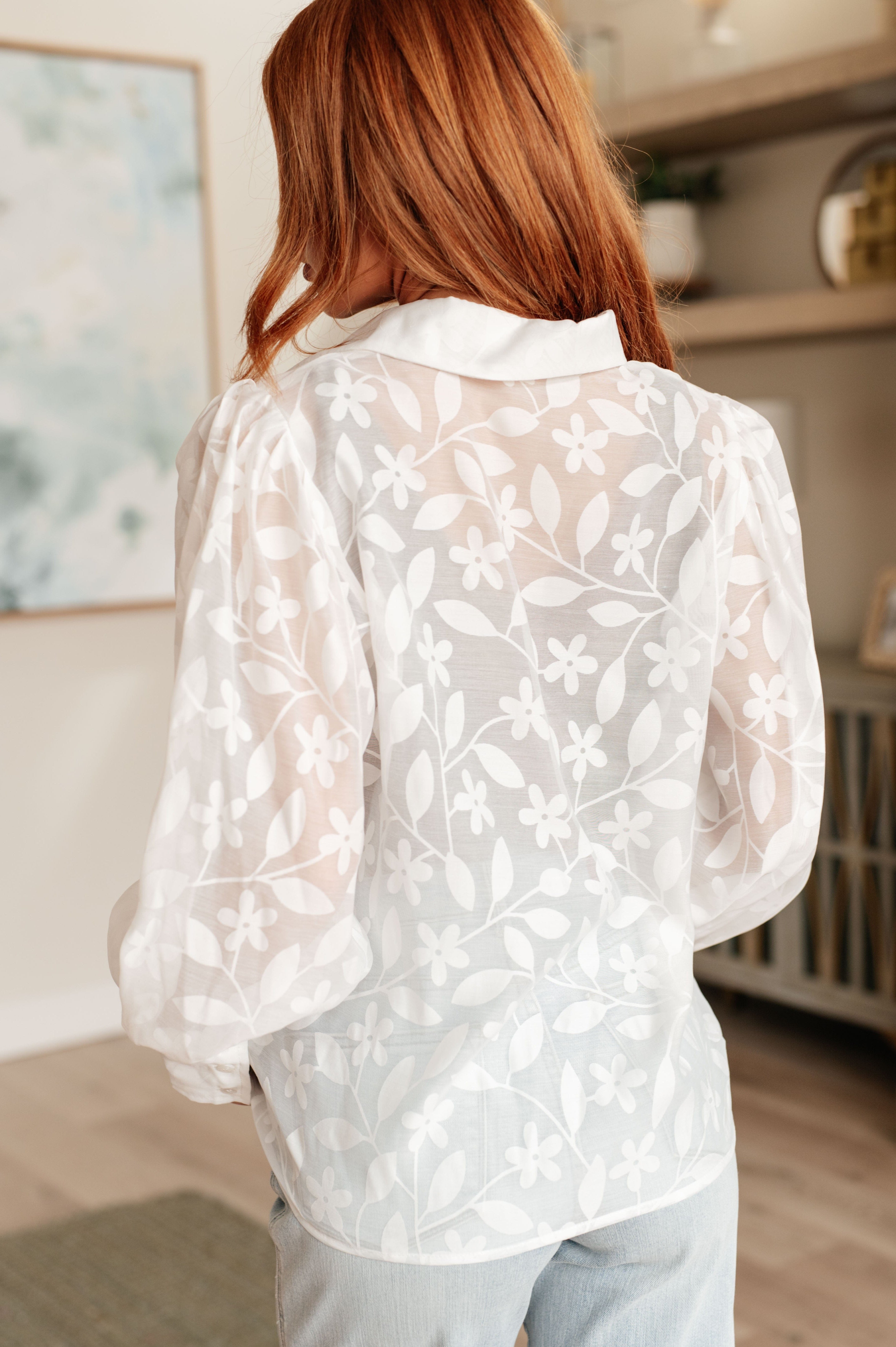 Sweet Serotonin Lace Button Up-Tops-Stay Foxy Boutique, Florissant, Missouri