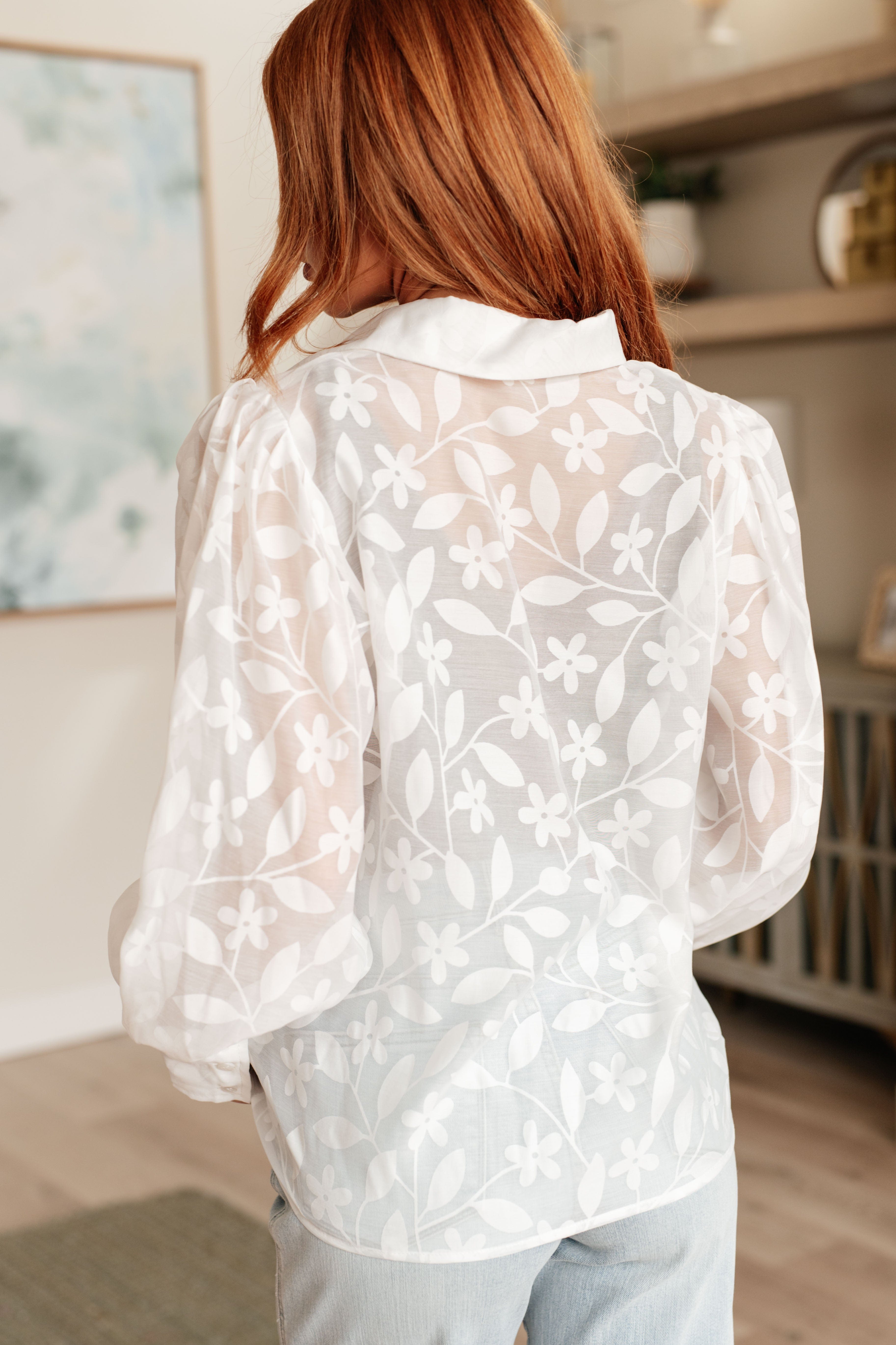 Sweet Serotonin Lace Button Up-Tops-Stay Foxy Boutique, Florissant, Missouri
