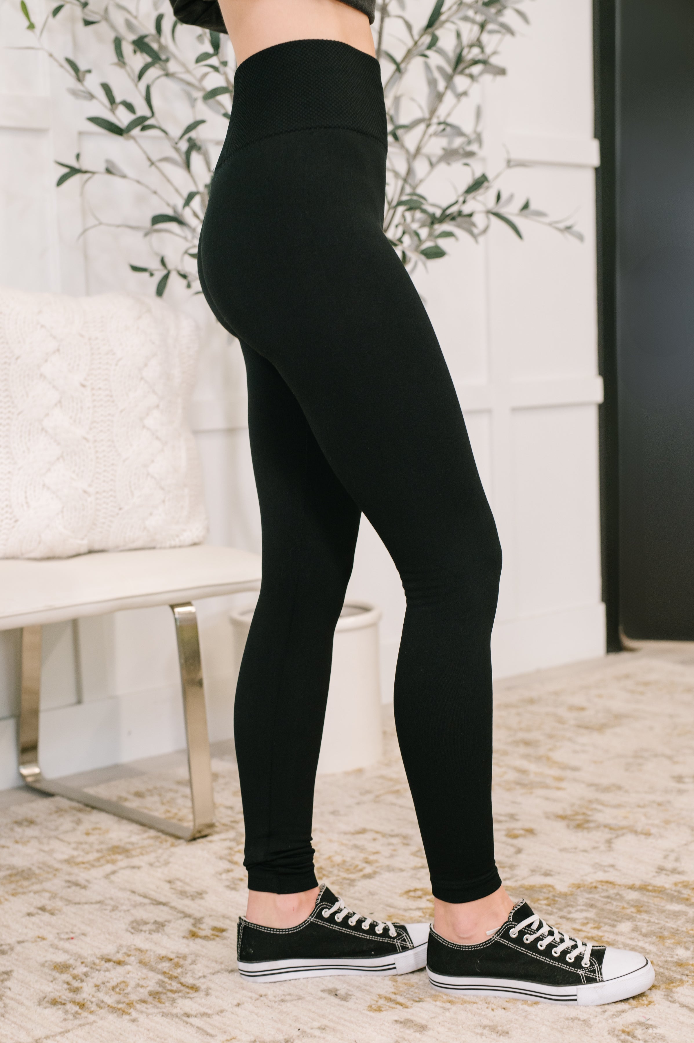 Sweet Steppin' High Waist Leggings in Black-Womens-Stay Foxy Boutique, Florissant, Missouri
