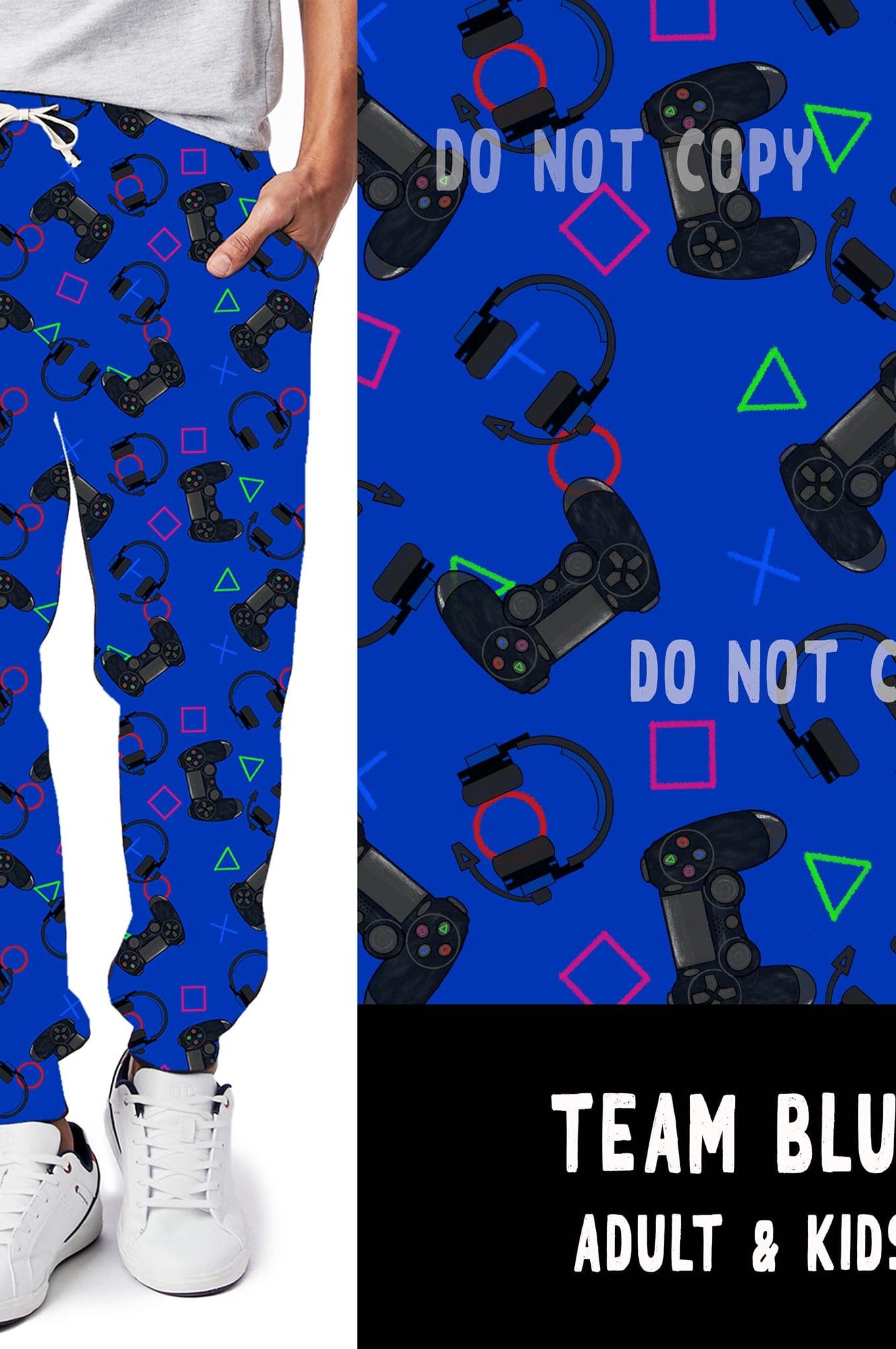 BATCH 61-TEAM BLUE LEGGINGS/JOGGERS-Stay Foxy Boutique, Florissant, Missouri