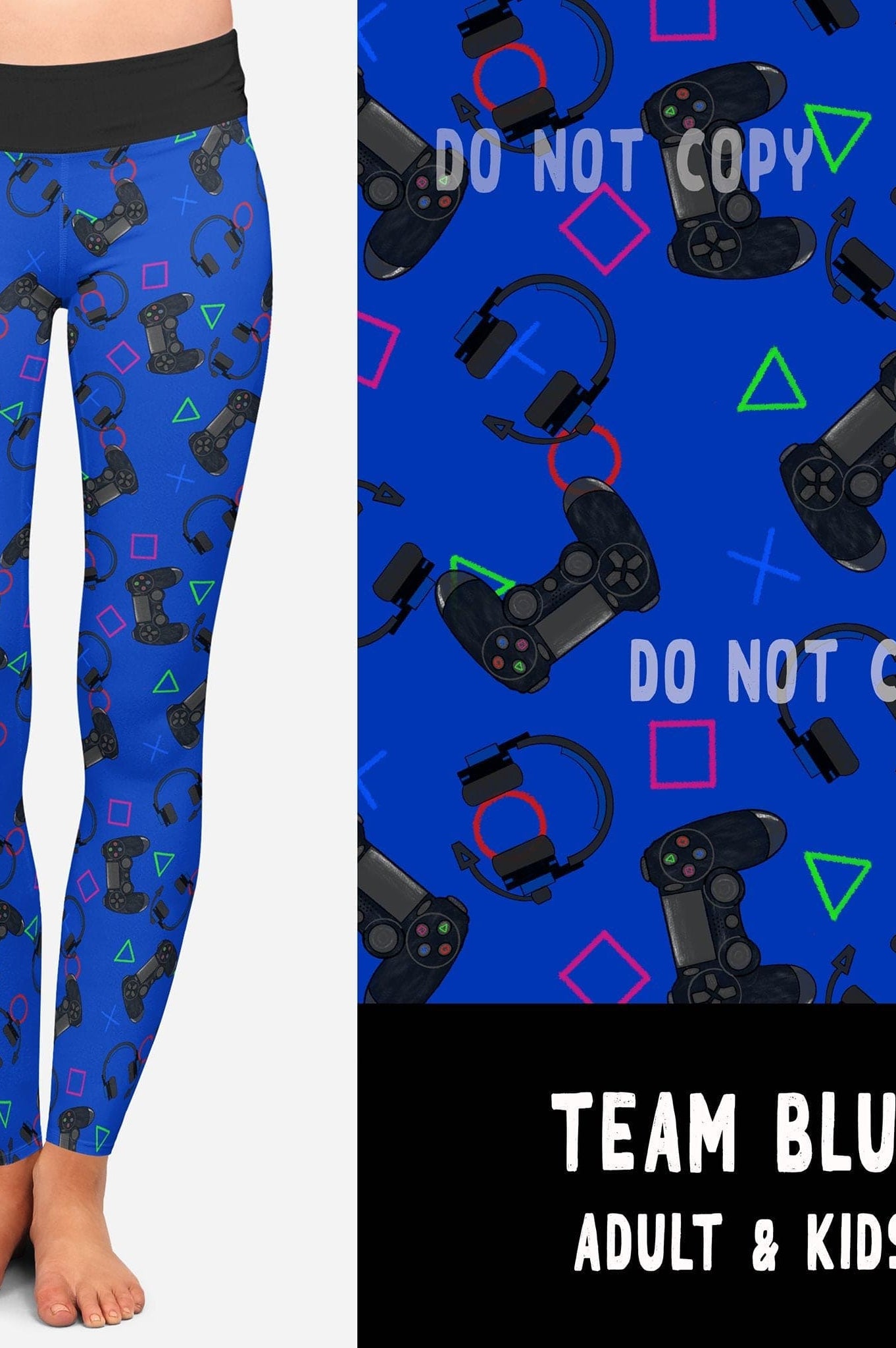BATCH 61-TEAM BLUE LEGGINGS/JOGGERS-Stay Foxy Boutique, Florissant, Missouri