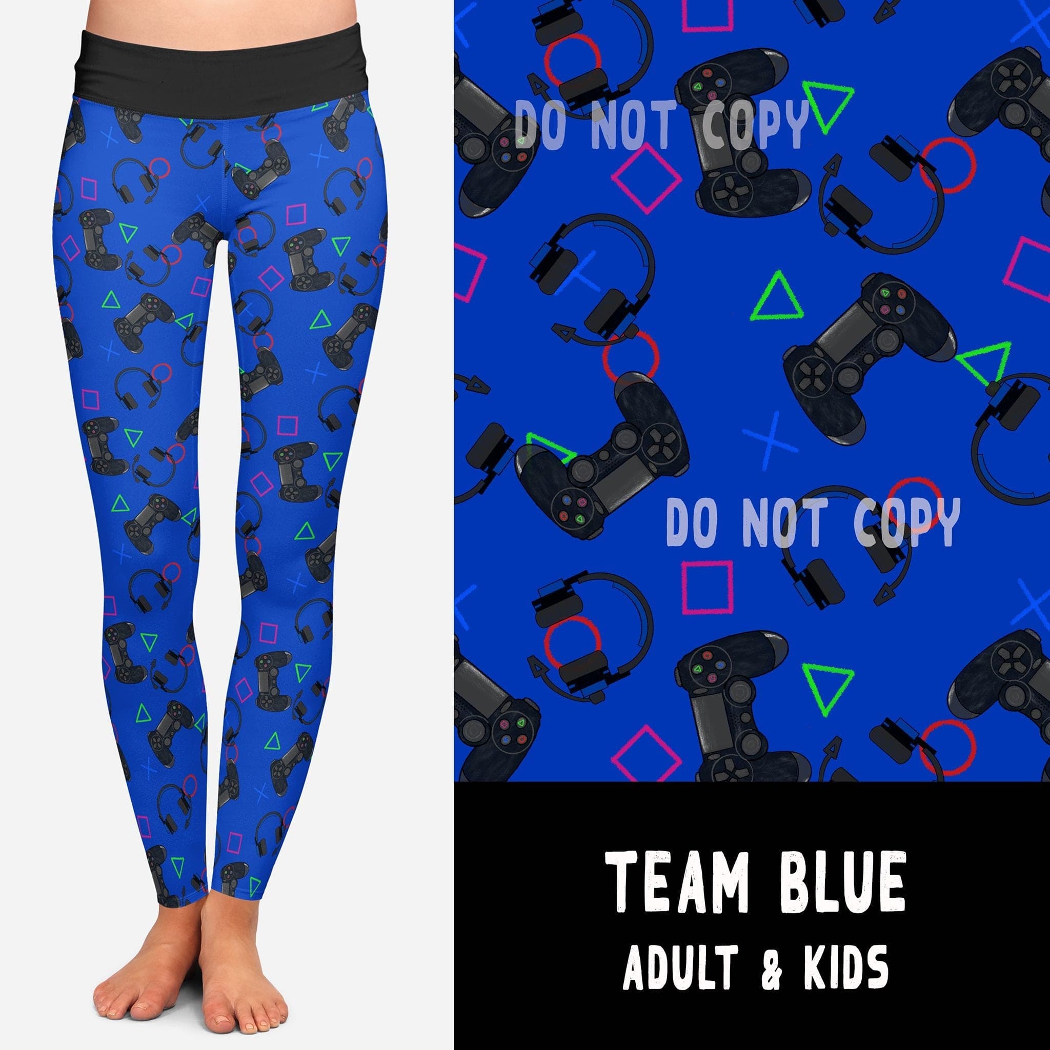 BATCH 61-TEAM BLUE LEGGINGS/JOGGERS-Stay Foxy Boutique, Florissant, Missouri