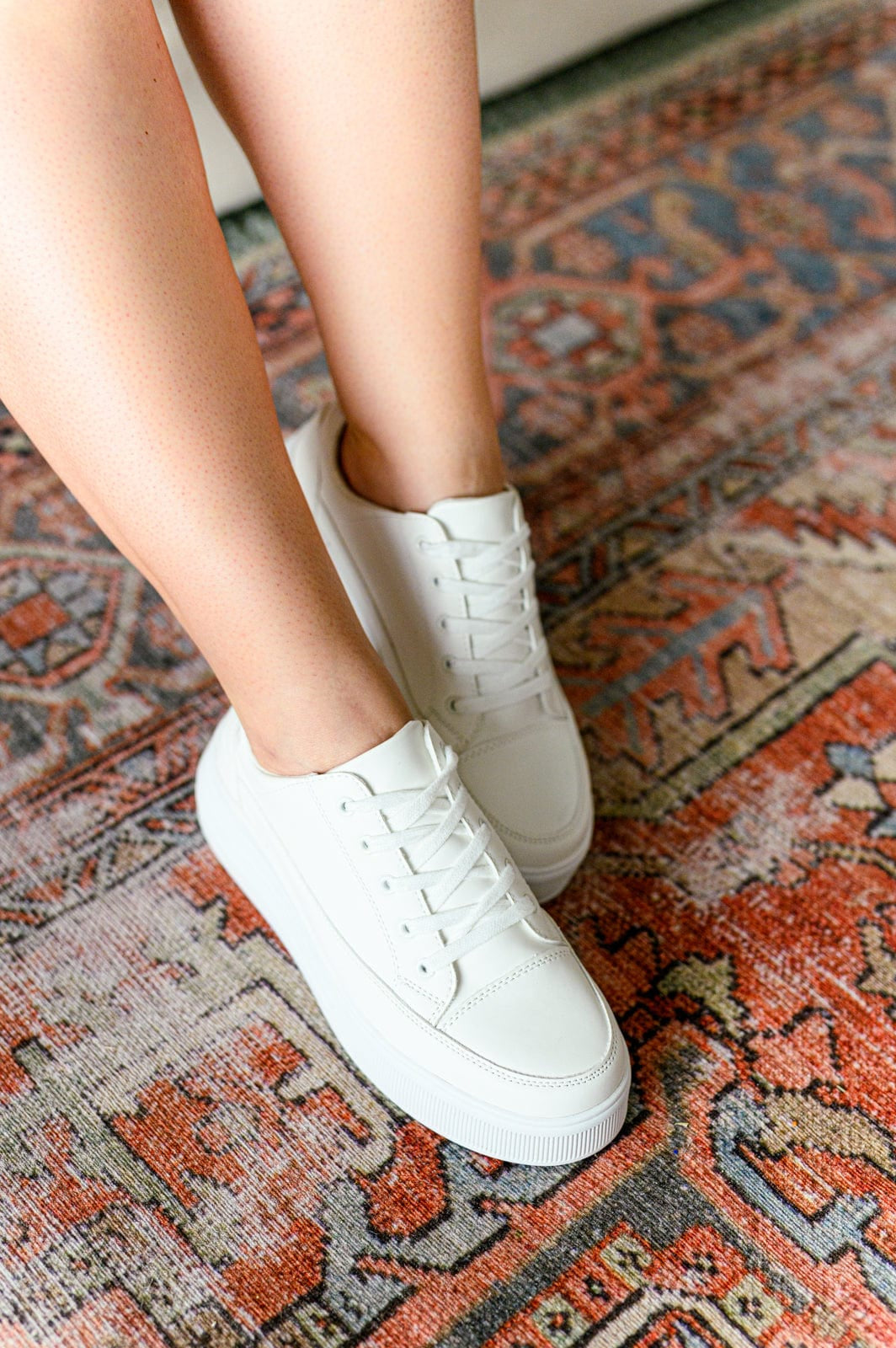 Take You Anywhere Sneakers in White-Womens-Stay Foxy Boutique, Florissant, Missouri