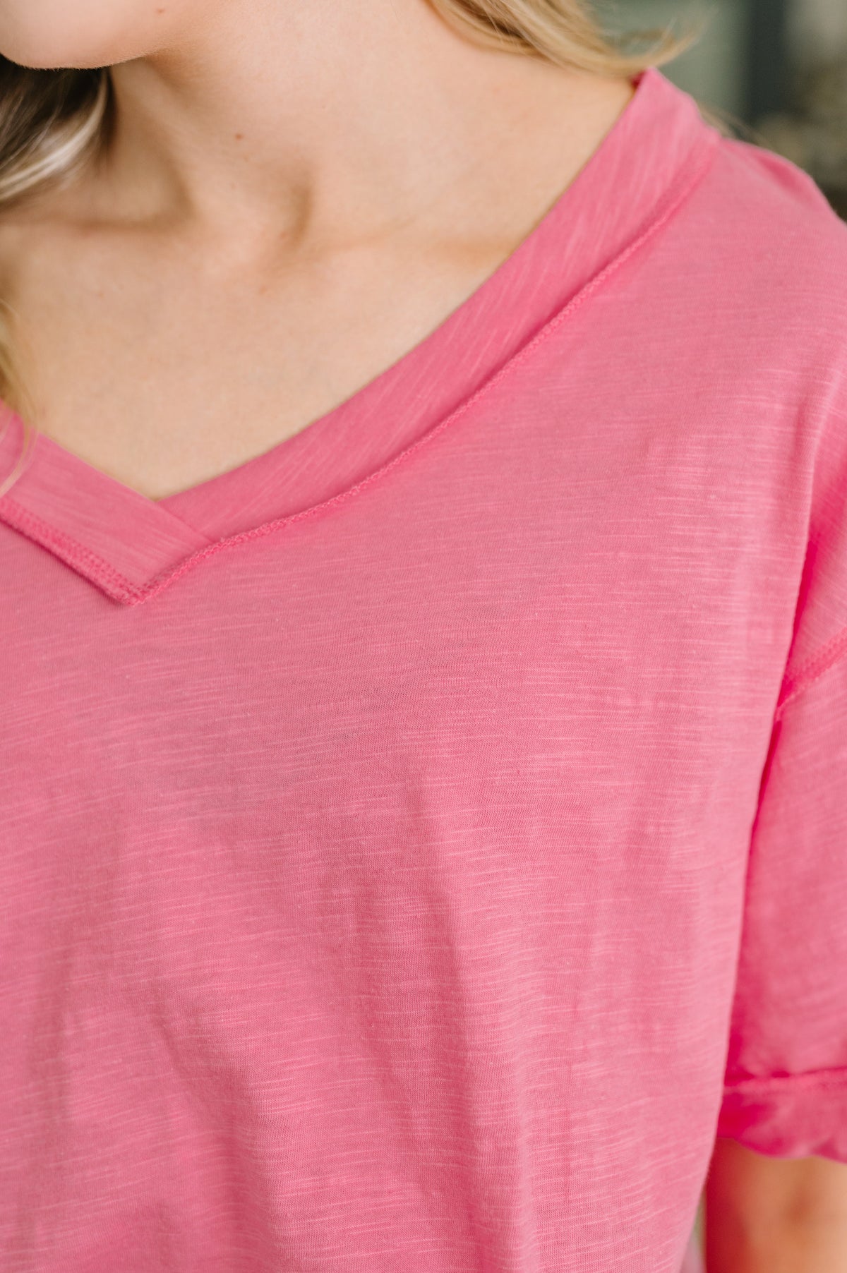 Thanks To You Relaxed Tee in Pink-Womens-Stay Foxy Boutique, Florissant, Missouri