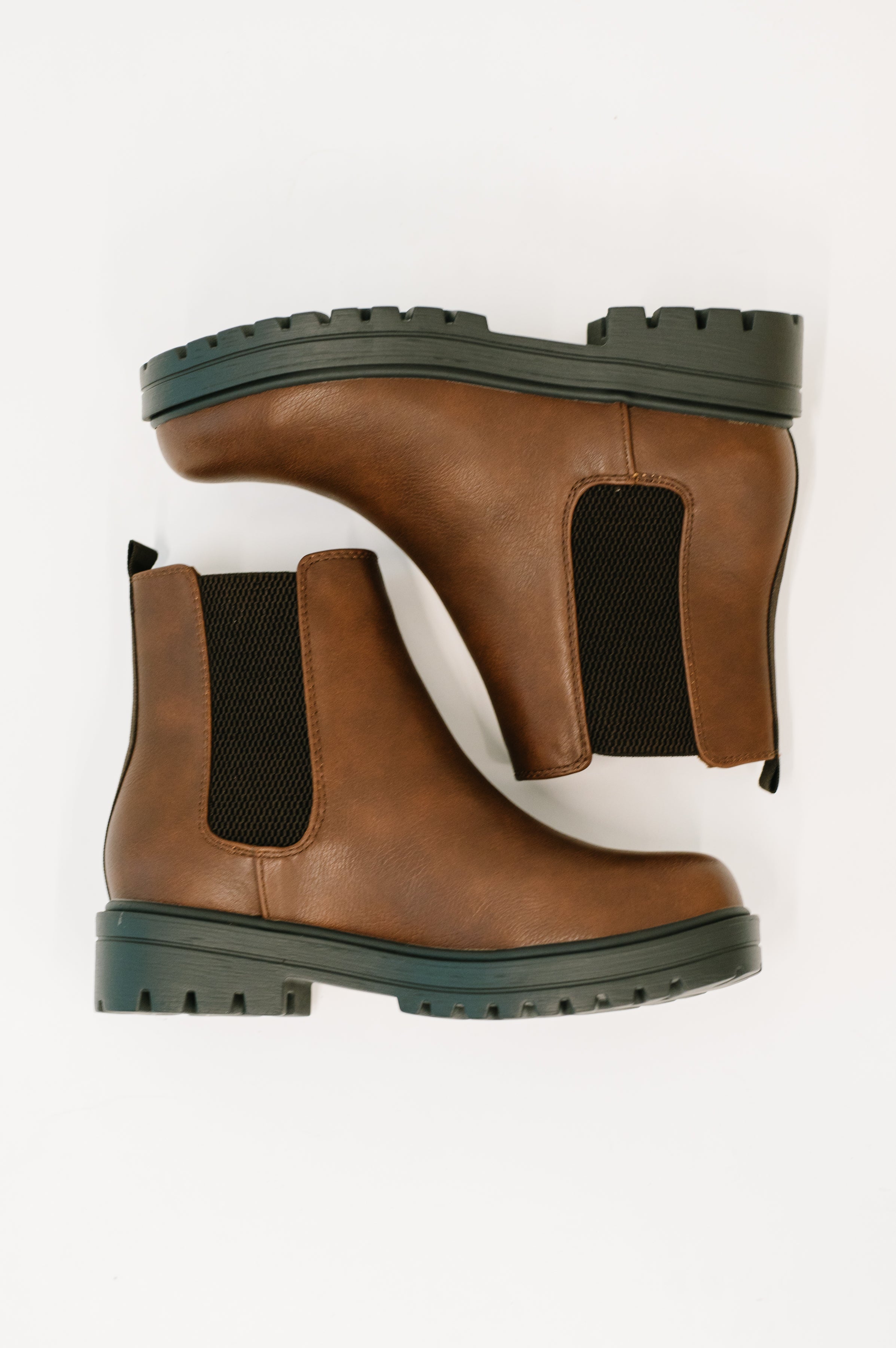 That's Just What They'll Do Paden Chelsea Boots in Brown-Womens-Stay Foxy Boutique, Florissant, Missouri