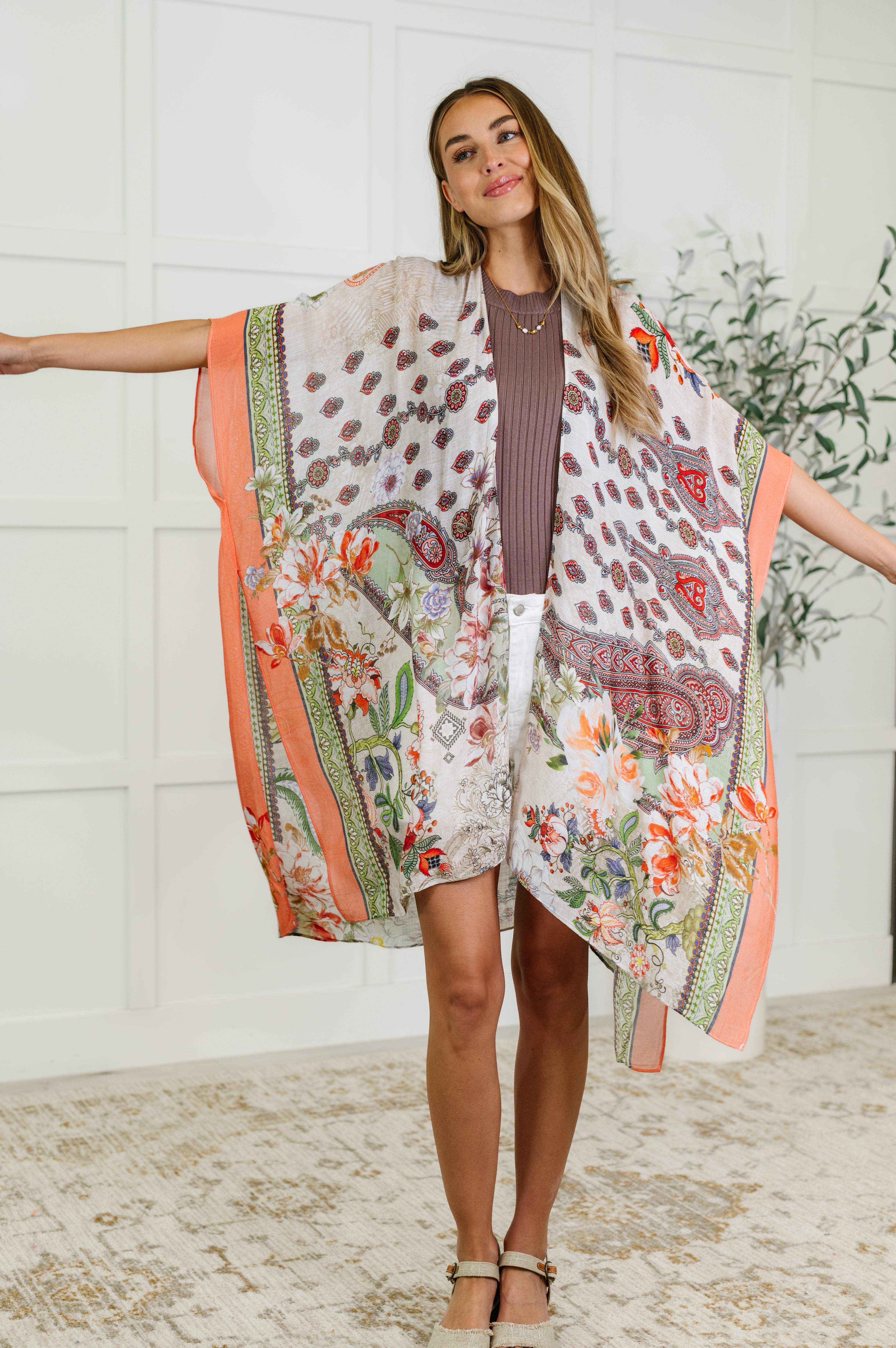 Tide to Me Open Front Kimono-Womens-Stay Foxy Boutique, Florissant, Missouri