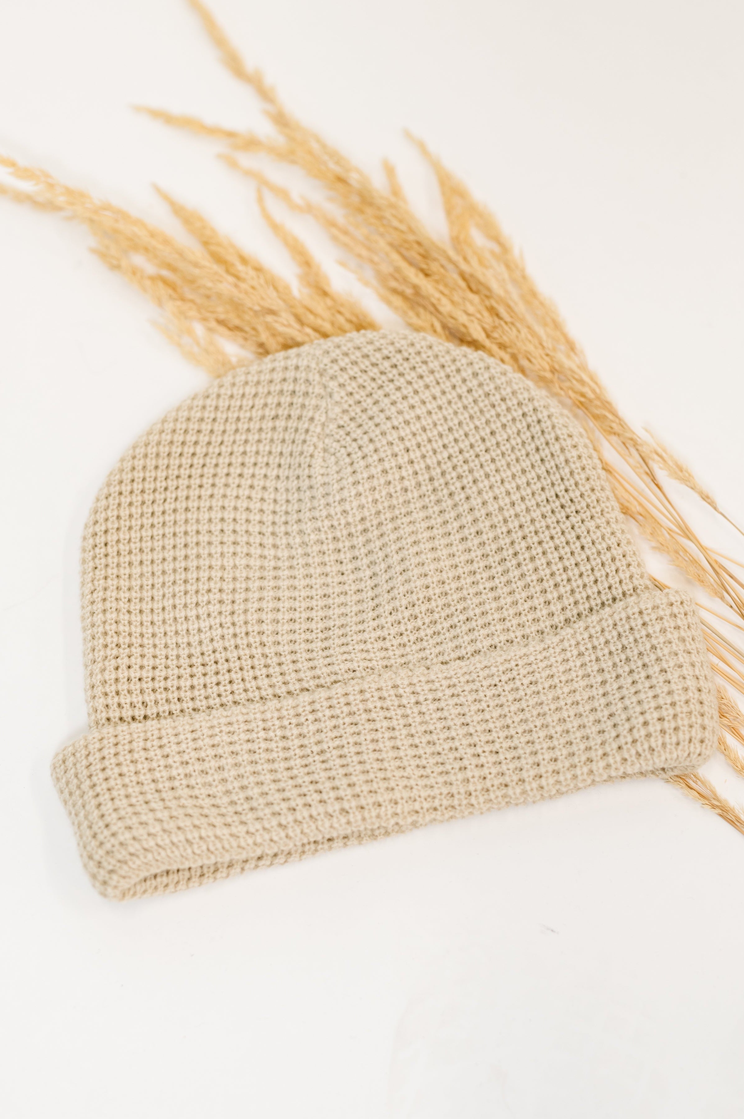 Toasted Texture Waffle Knit Beanie-Womens-Stay Foxy Boutique, Florissant, Missouri