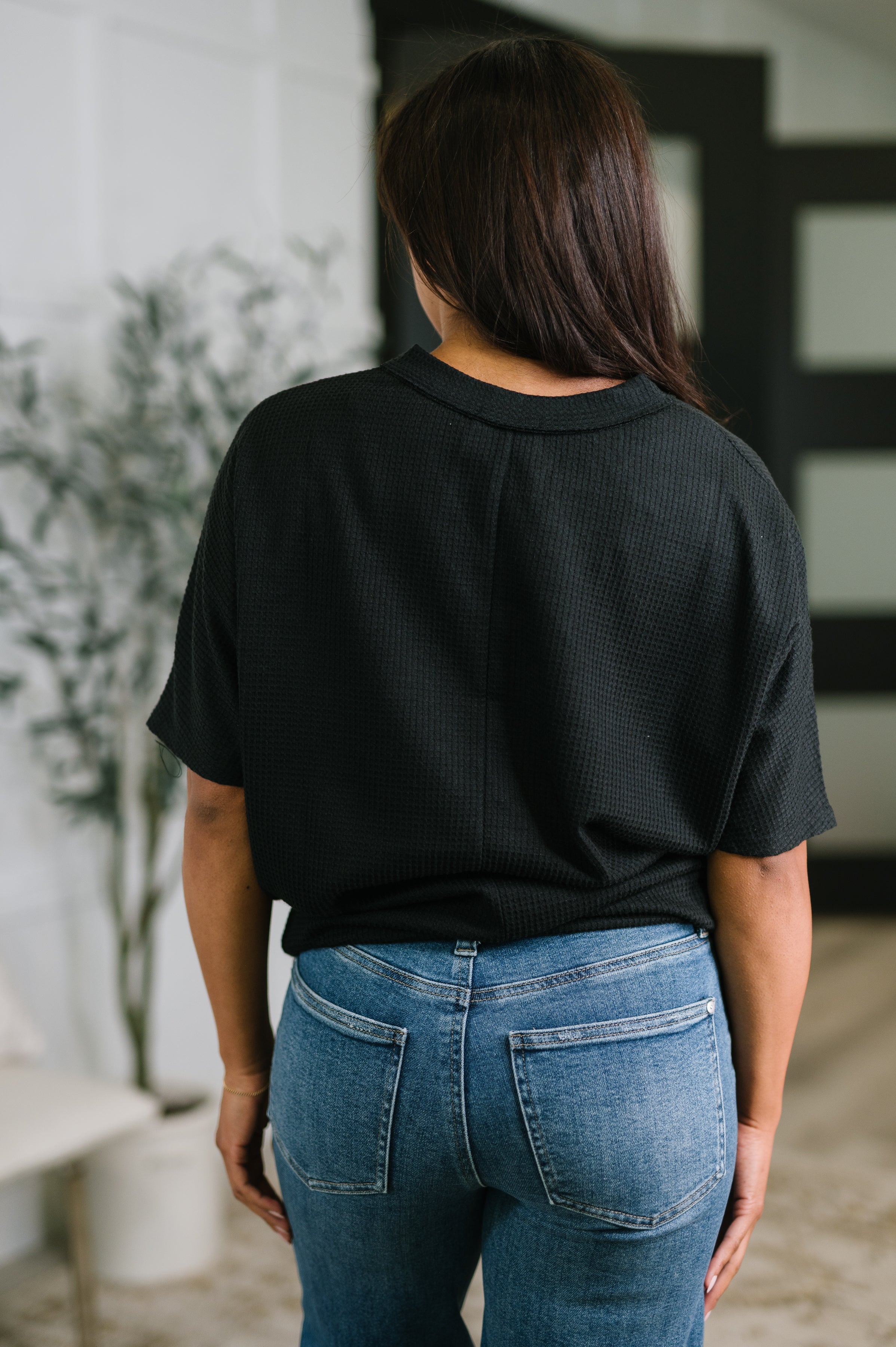Together We're Unlimited Basic V-Neck Tee in Black-Womens-Stay Foxy Boutique, Florissant, Missouri