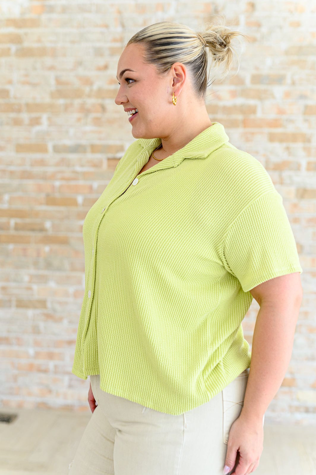 Two's Company Ribbed Button Down-Sets-Stay Foxy Boutique, Florissant, Missouri